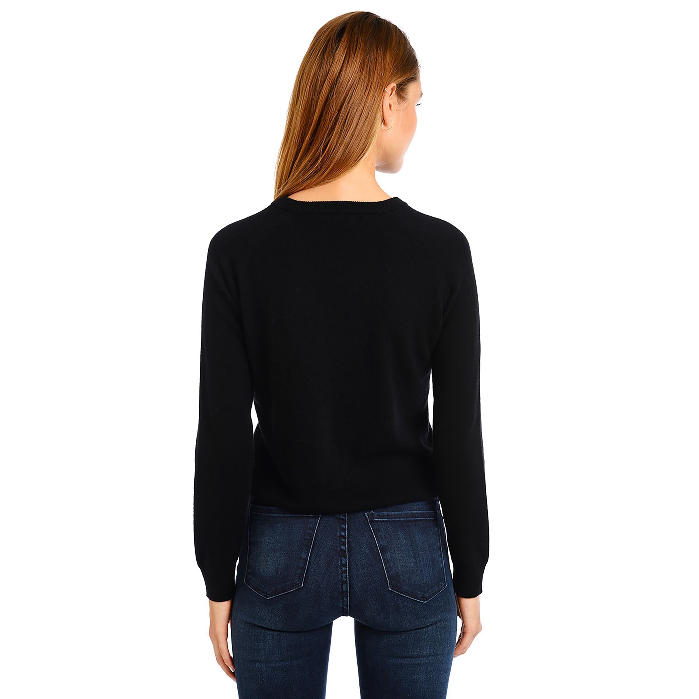 Cashmere Raglan Crew Cambridge Sweater