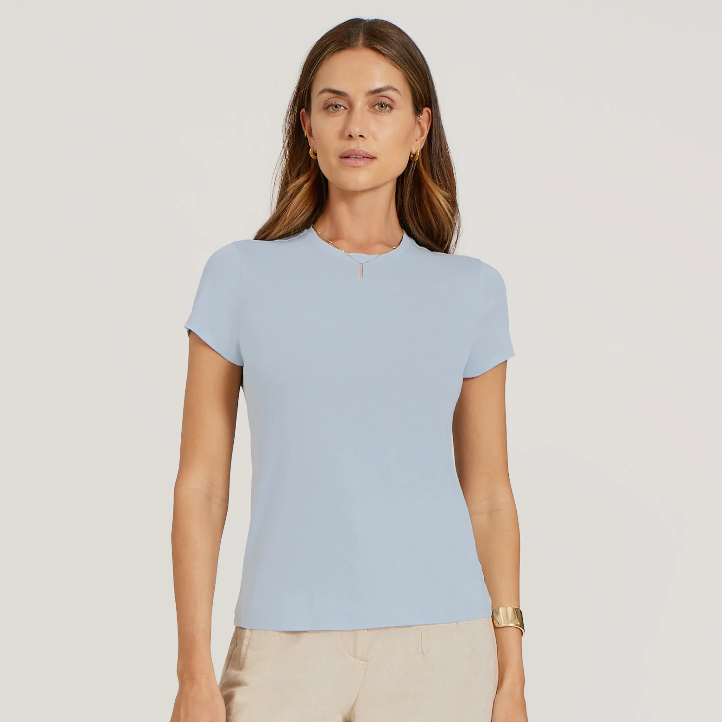 Mott&Bow | Fitted Crew Marcy Tee tt