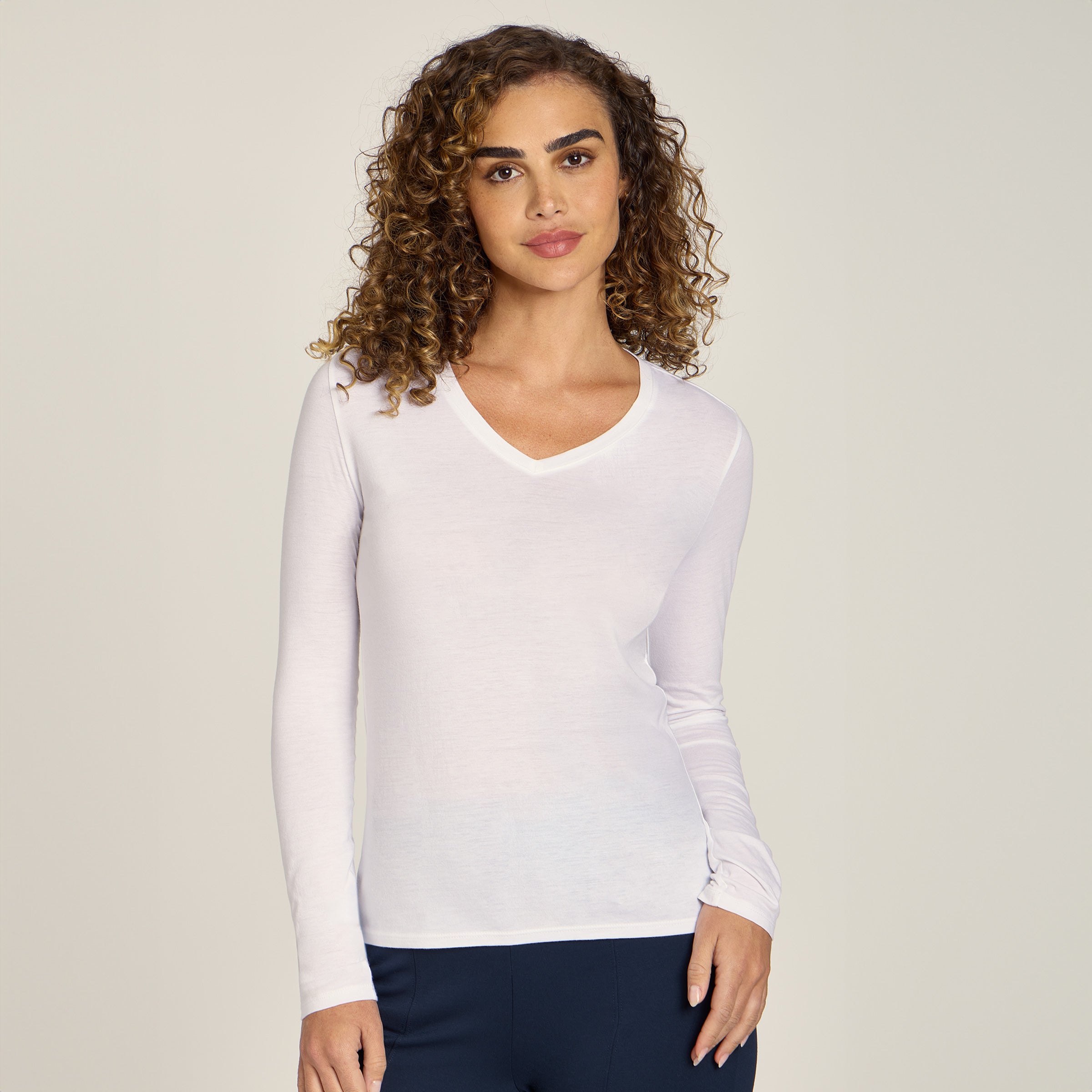 Long Sleeve V-Neck Tee Marcy