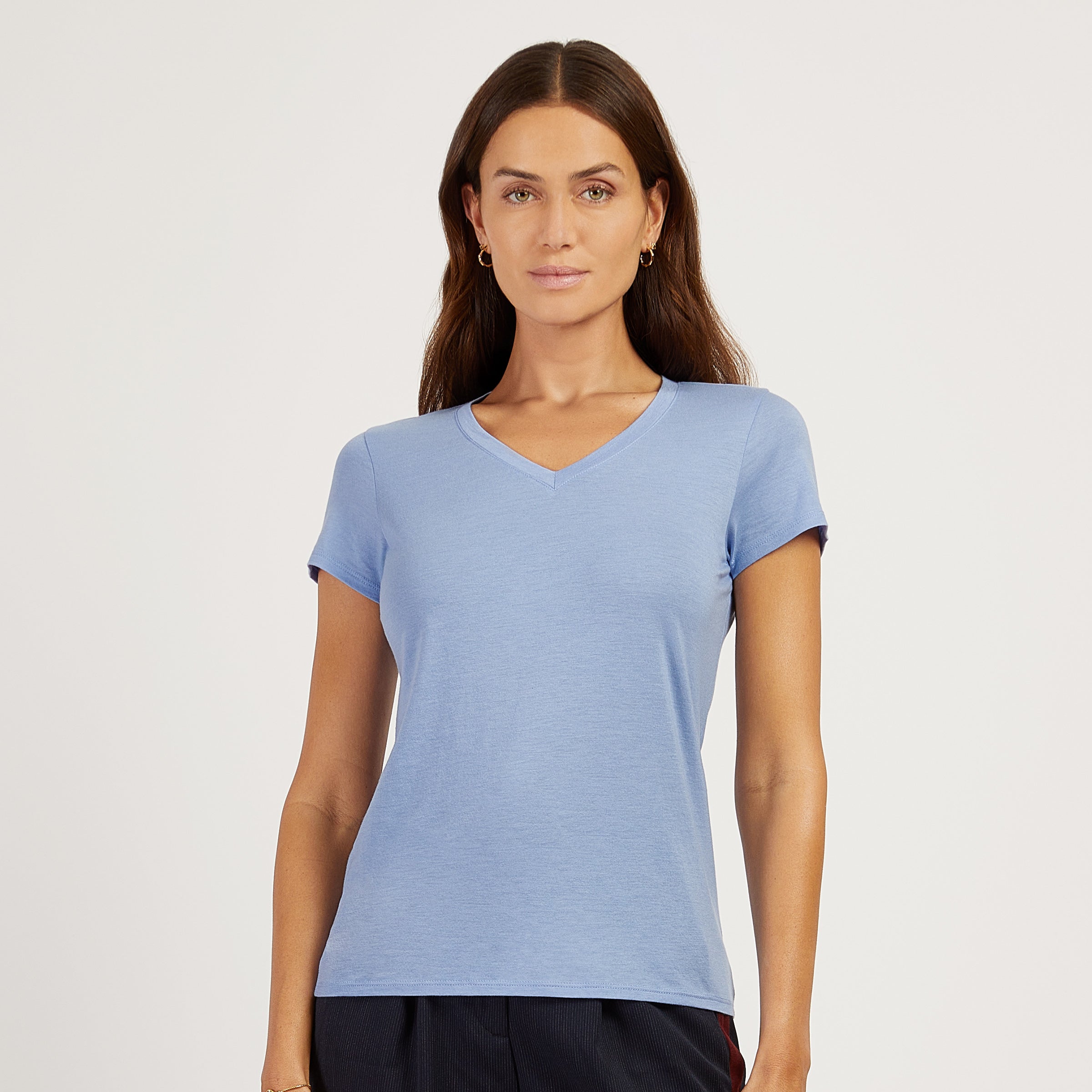 Fitted V-Neck Marcy Tee