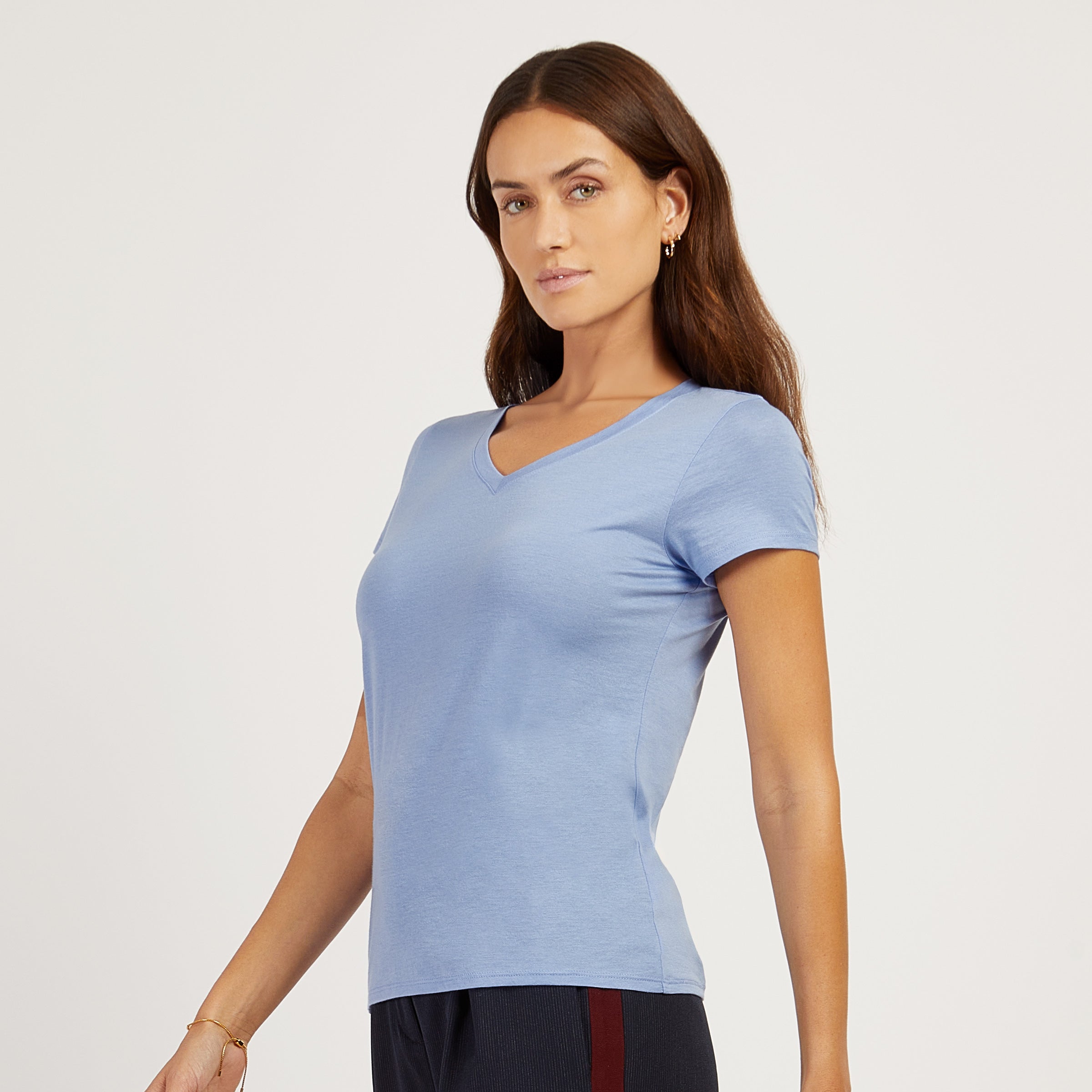 Fitted V-Neck Marcy Tee