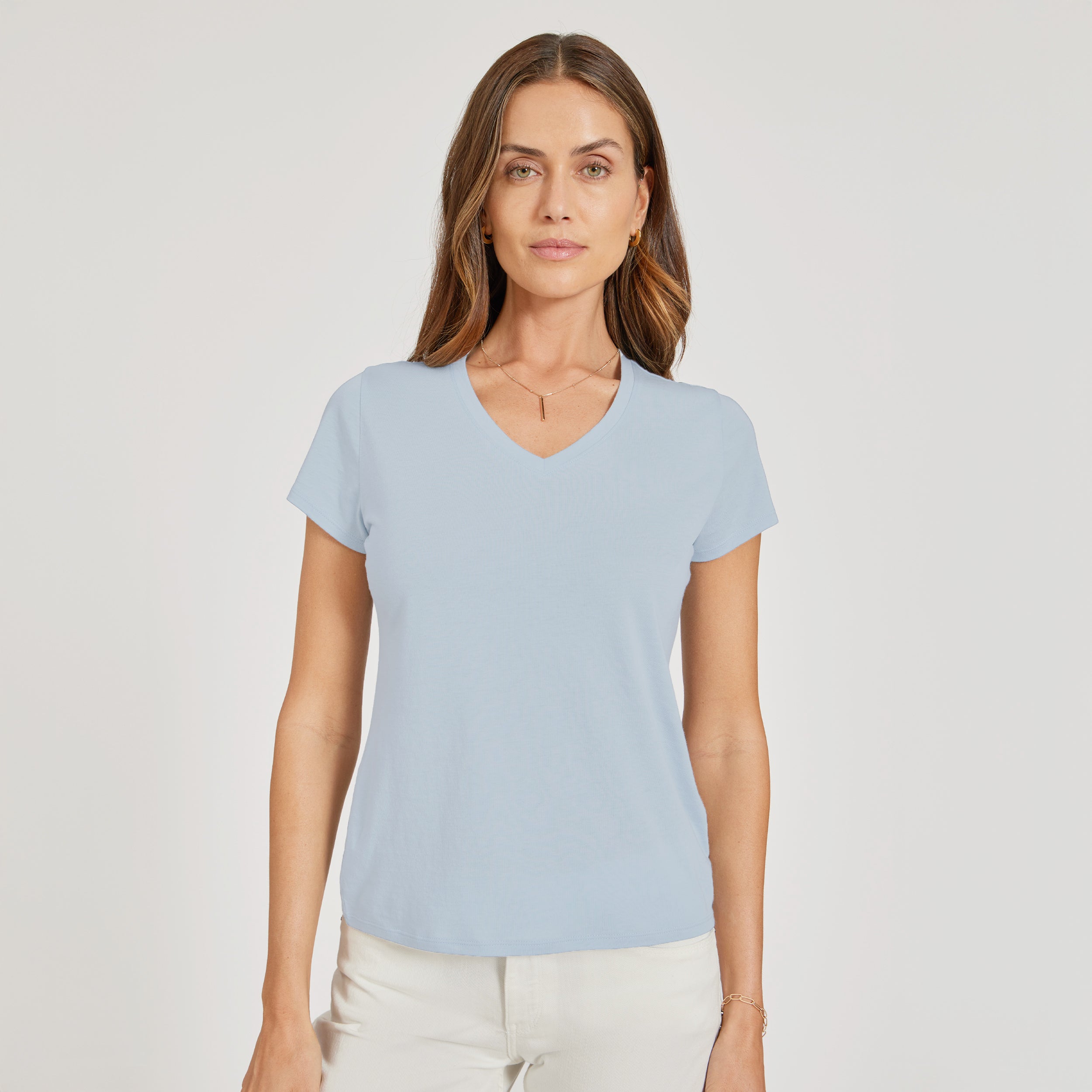 Fitted V-Neck Marcy Tee