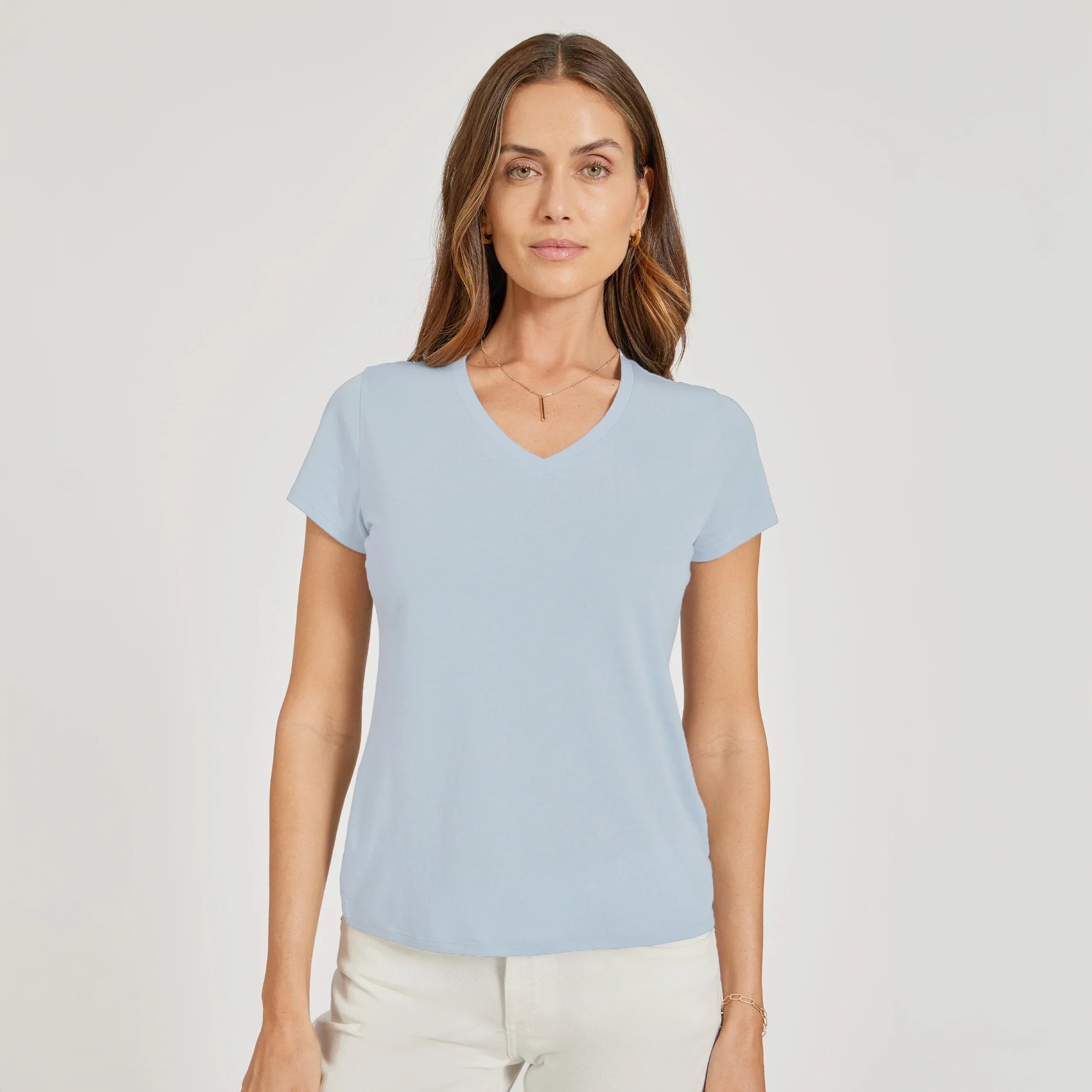 Mott&Bow | Fitted V-Neck Marcy Tee tt