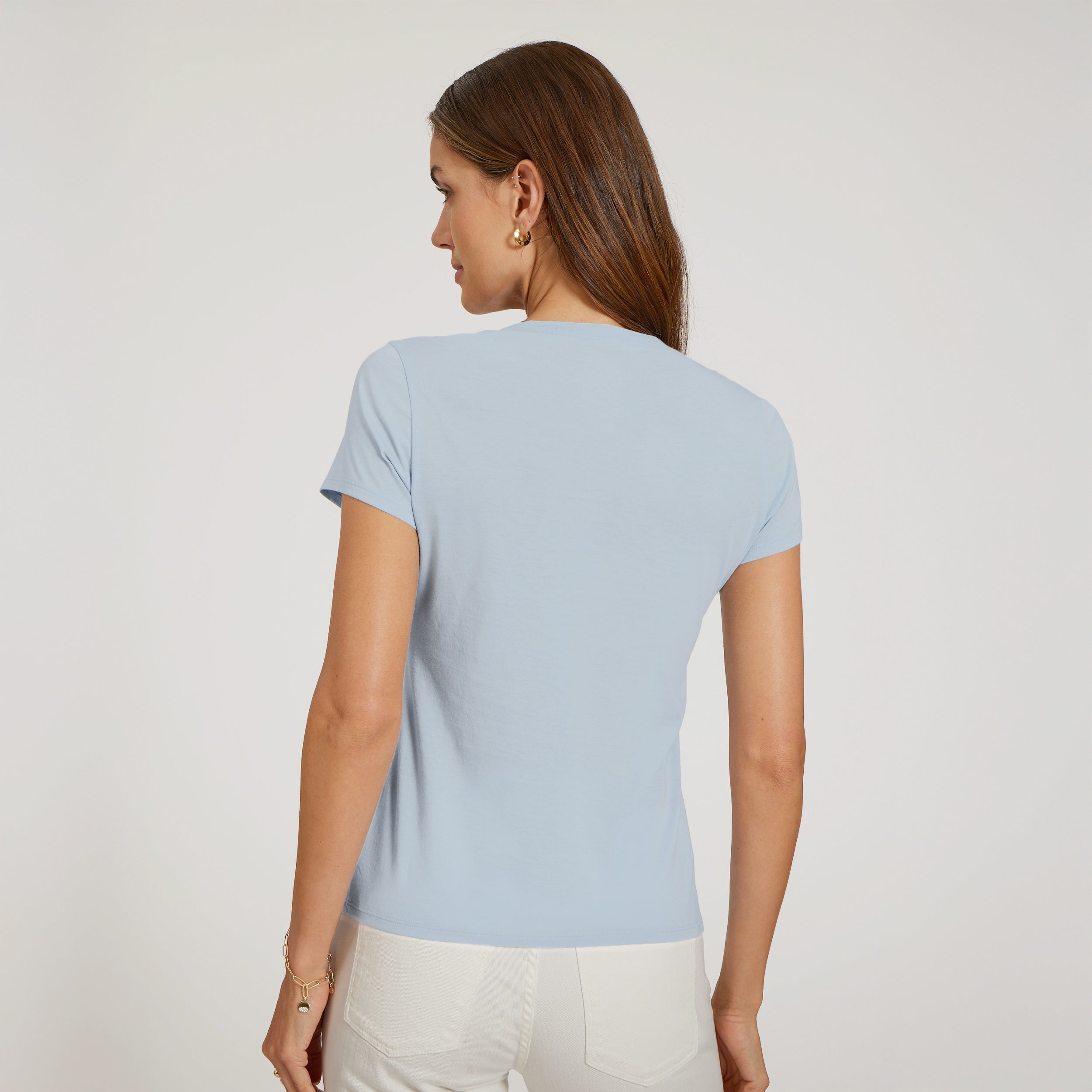 Fitted V-Neck Marcy Tee
