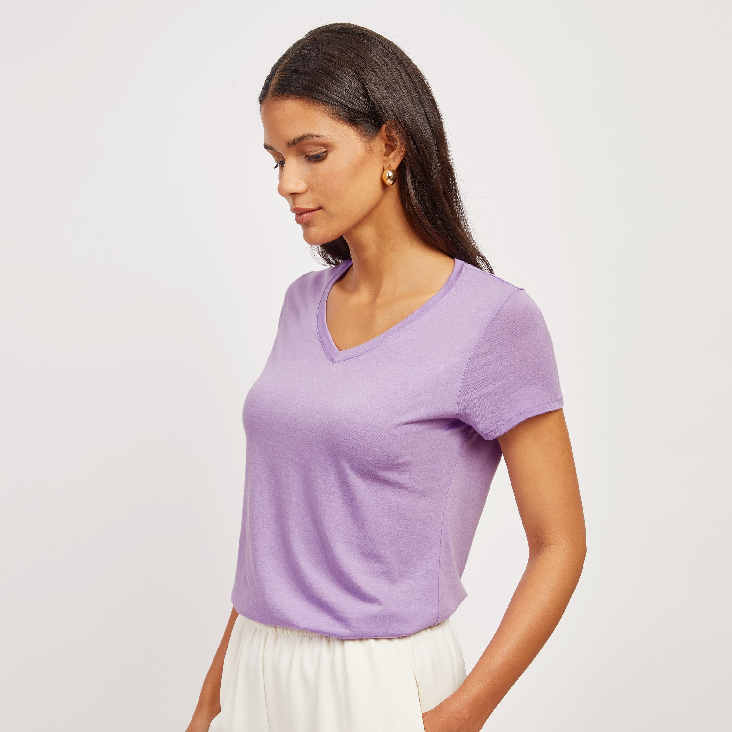 Fitted V-Neck Marcy Tee