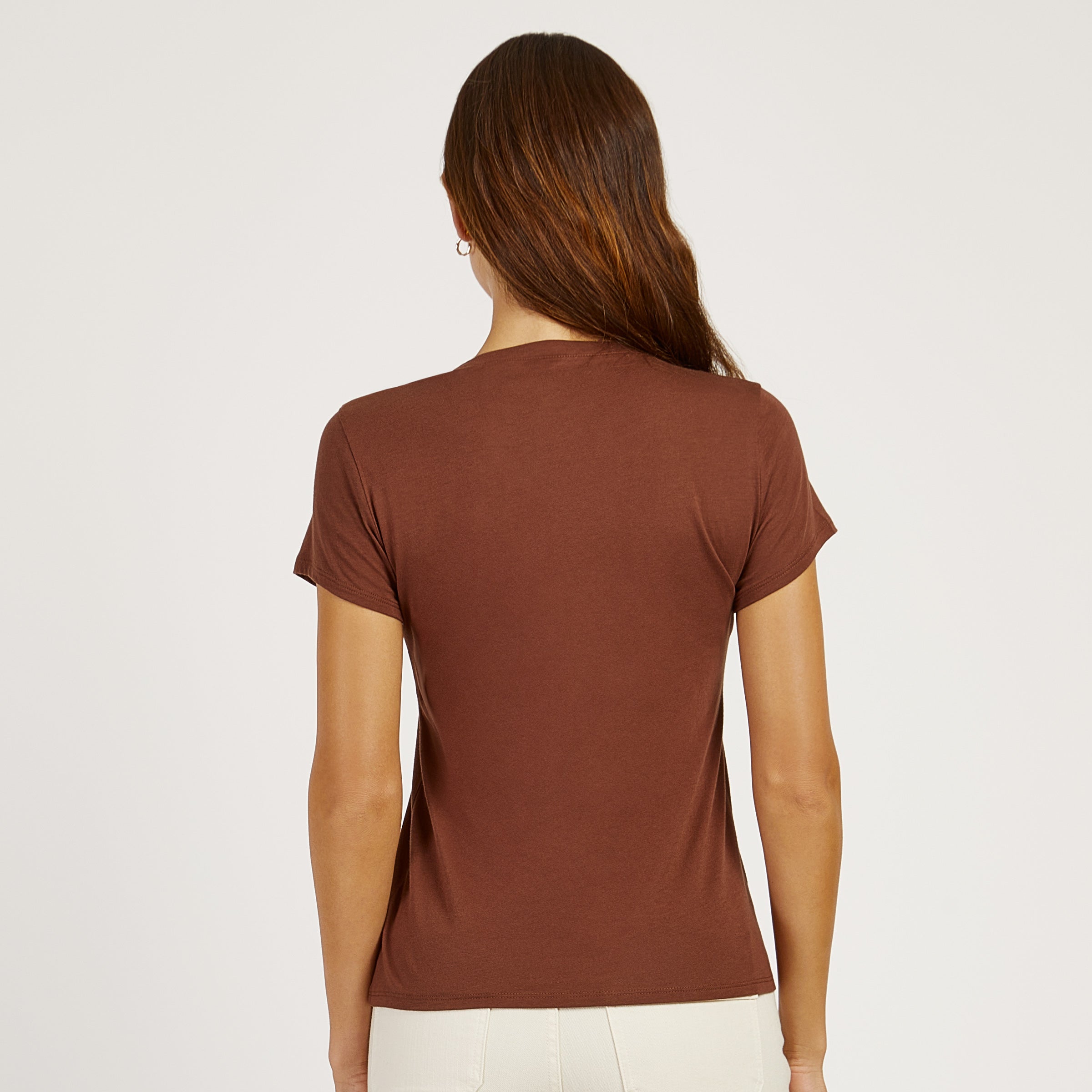 Fitted V-Neck Marcy Tee