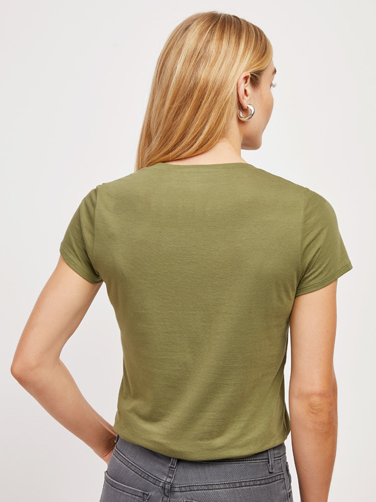 Fitted V-Neck Marcy Tee