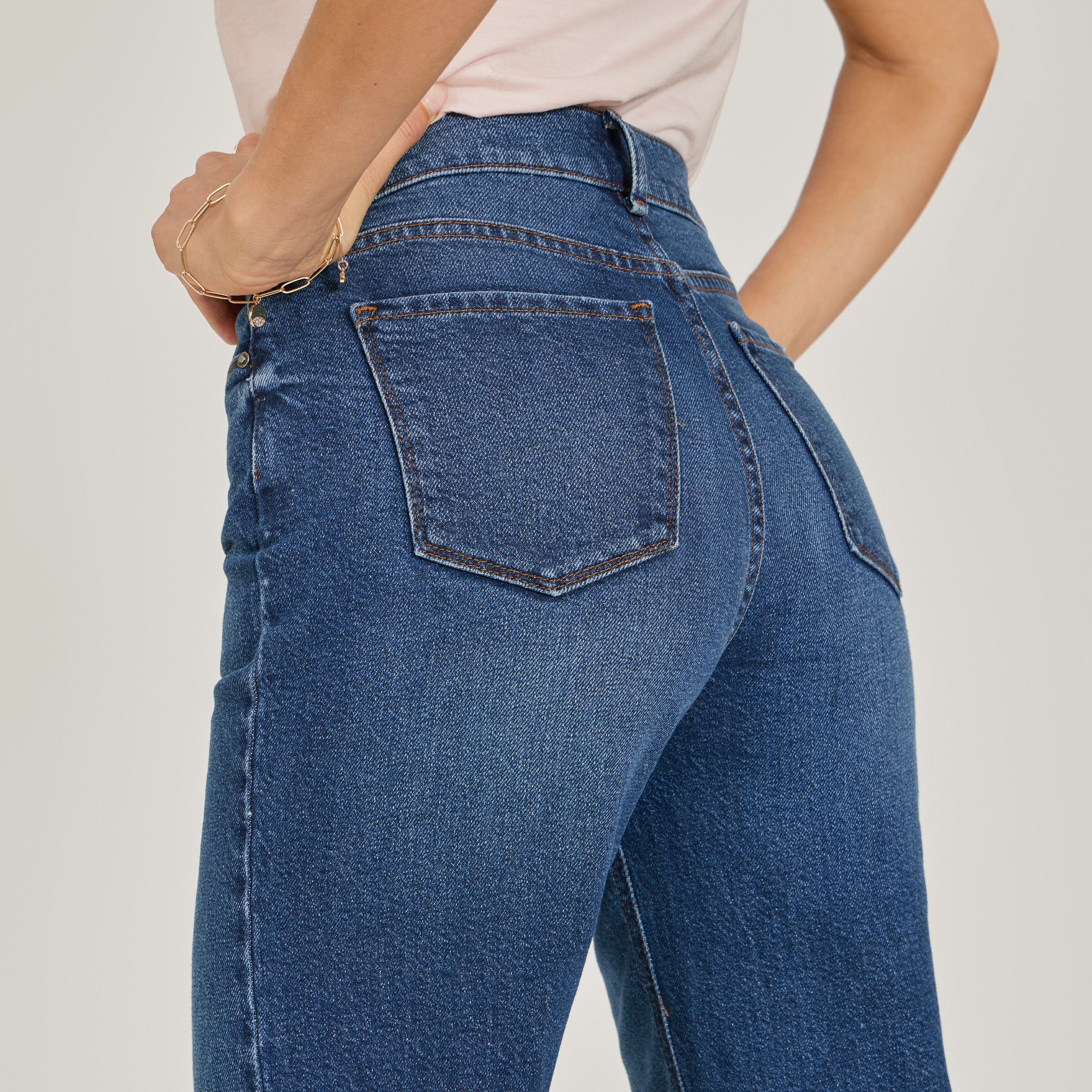 High Rise Cropped Straight Leg Gilmore