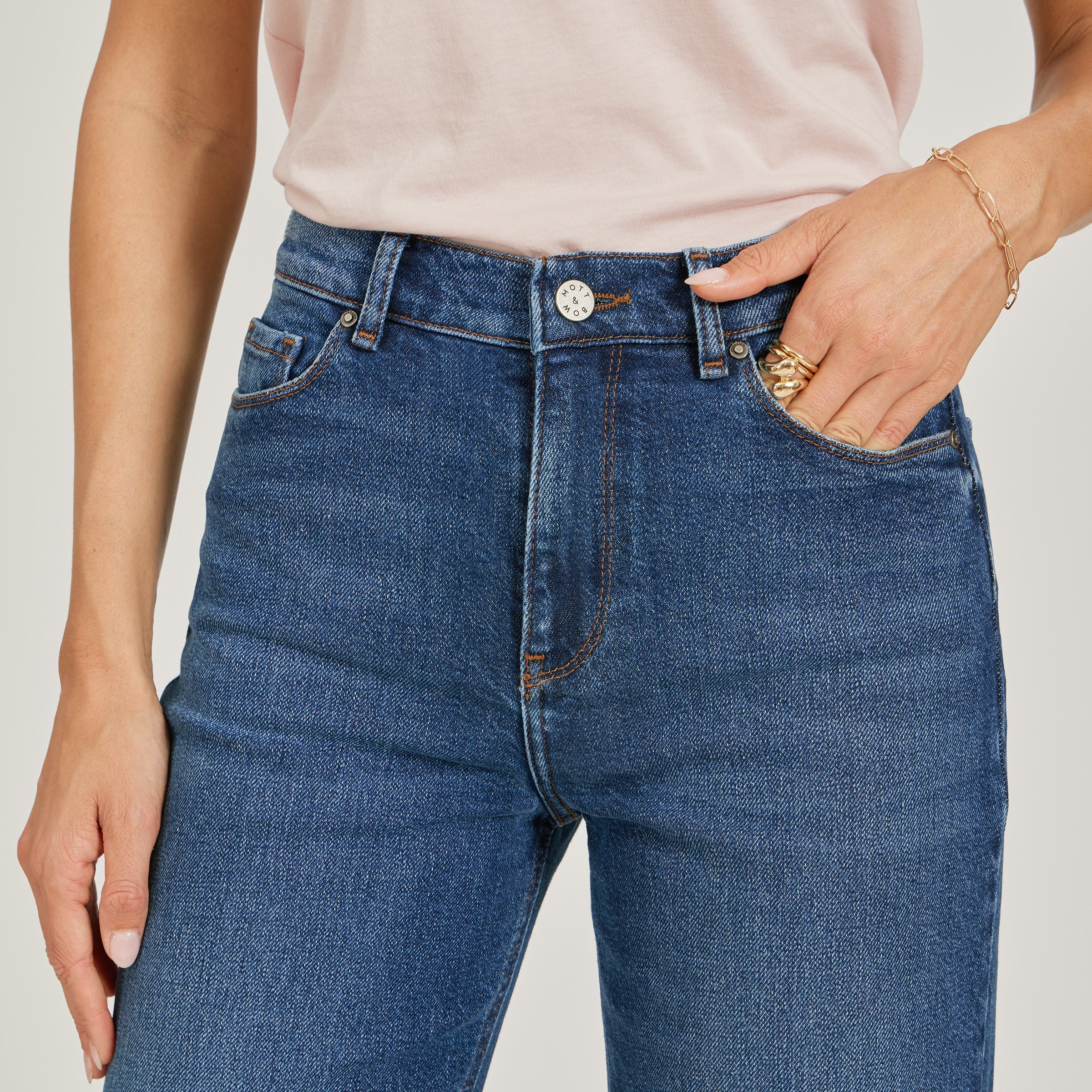 High Rise Cropped Straight Leg Gilmore