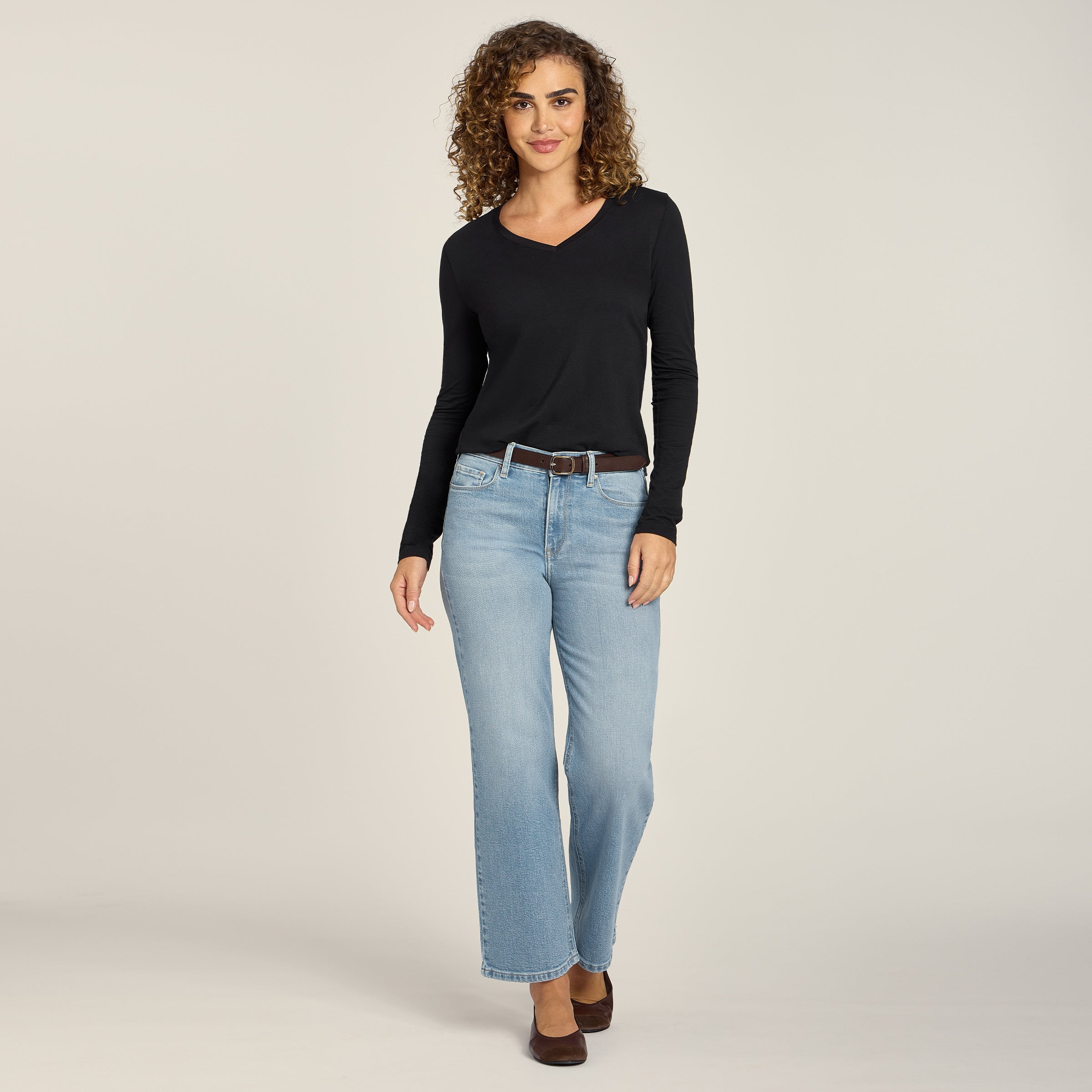 High Rise Cropped Straight Leg Hubert