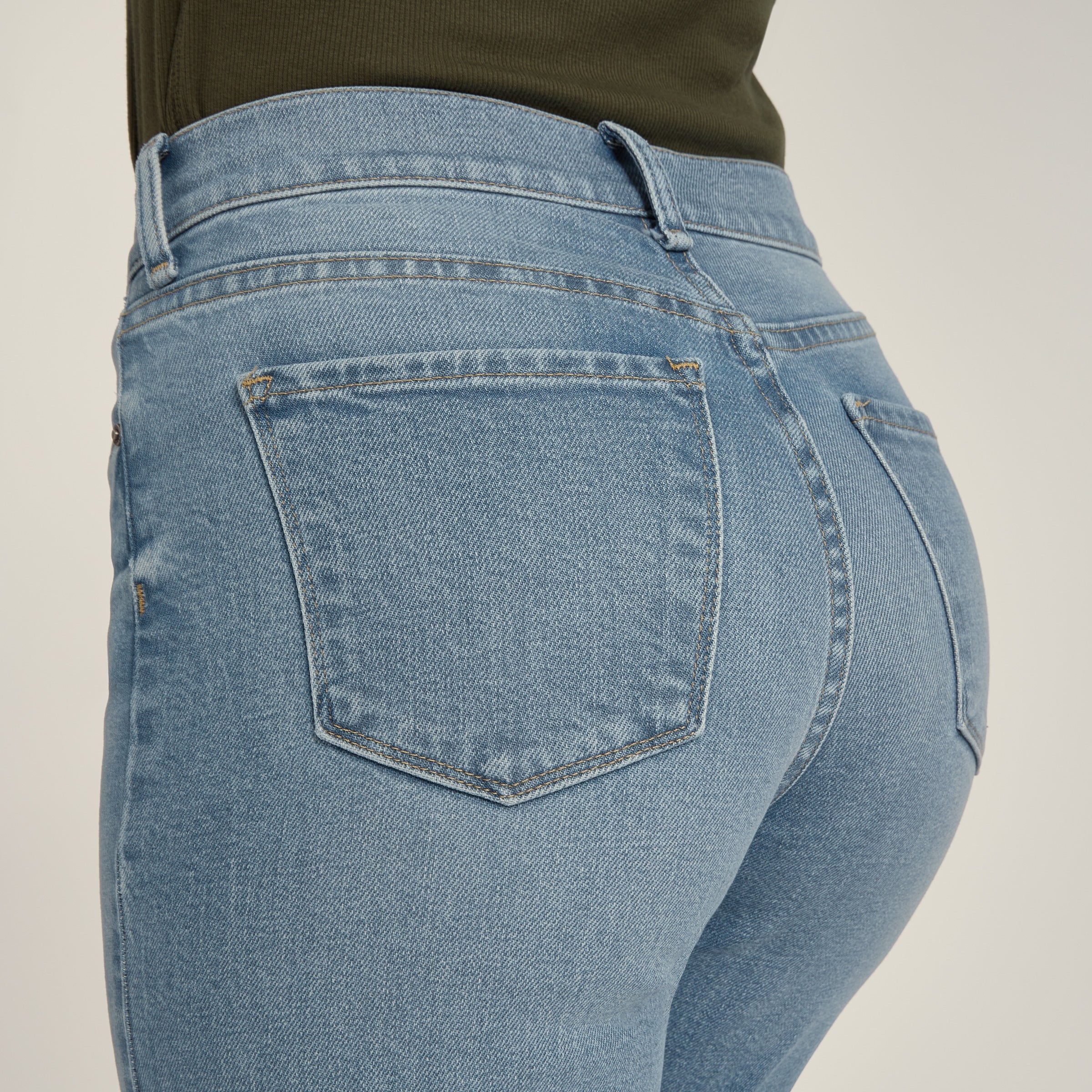 High Rise Cropped Straight Leg Hubert