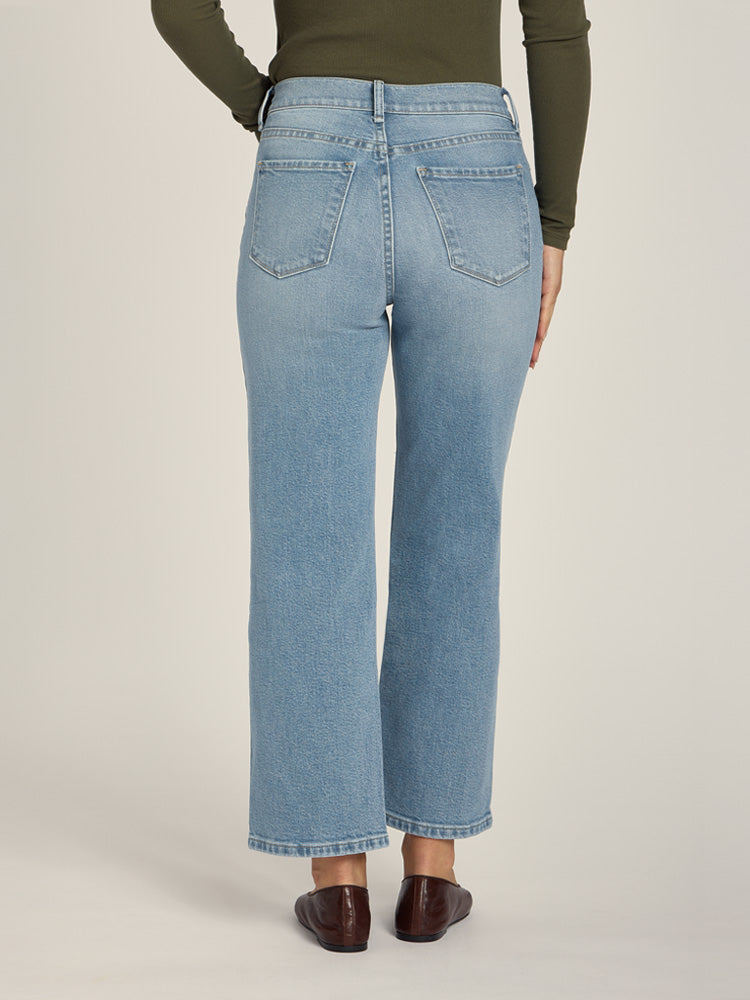 High Rise Cropped Straight Leg Hubert