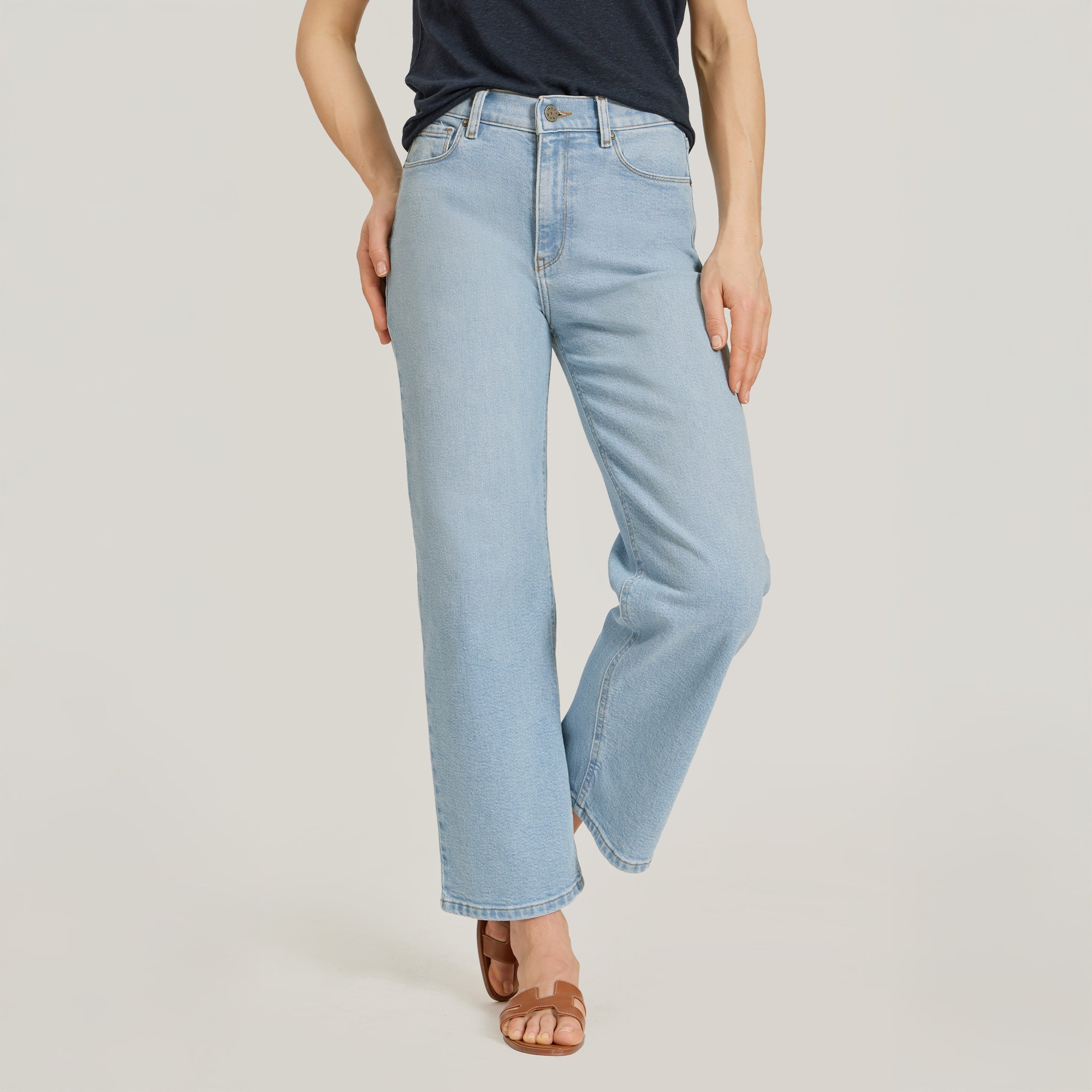 High Rise Cropped Straight Leg Hubert