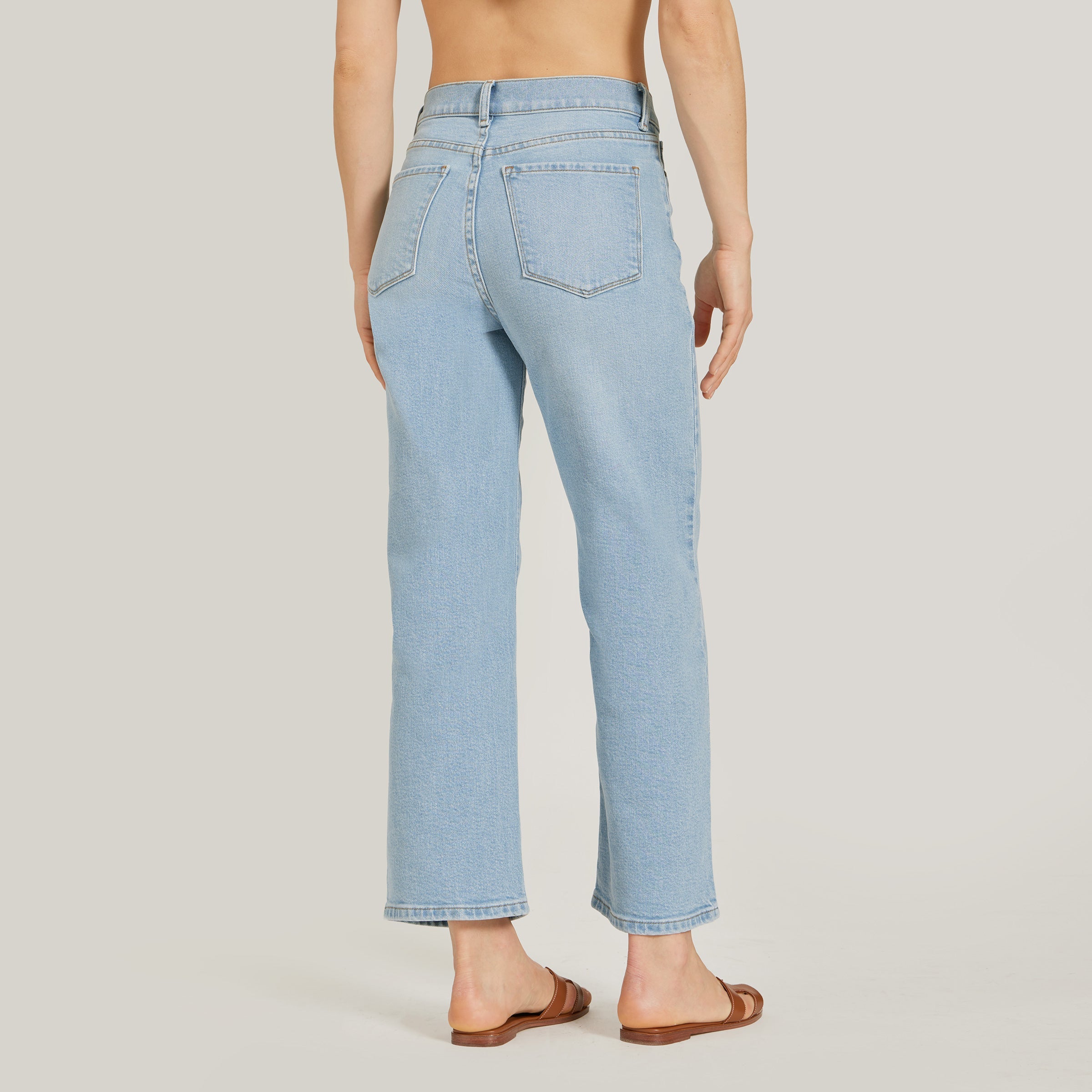 High Rise Cropped Straight Leg Hubert