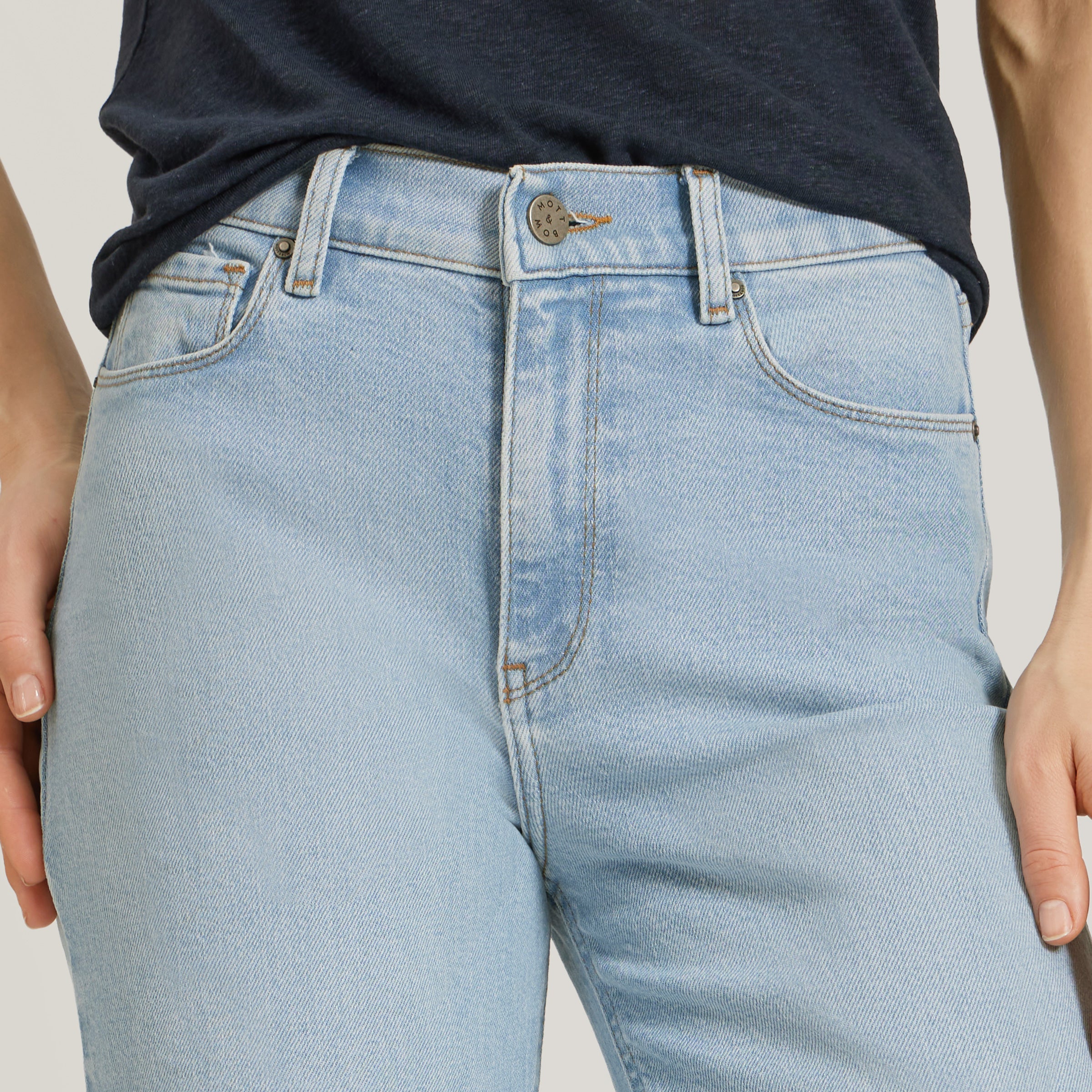 High Rise Cropped Straight Leg Hubert