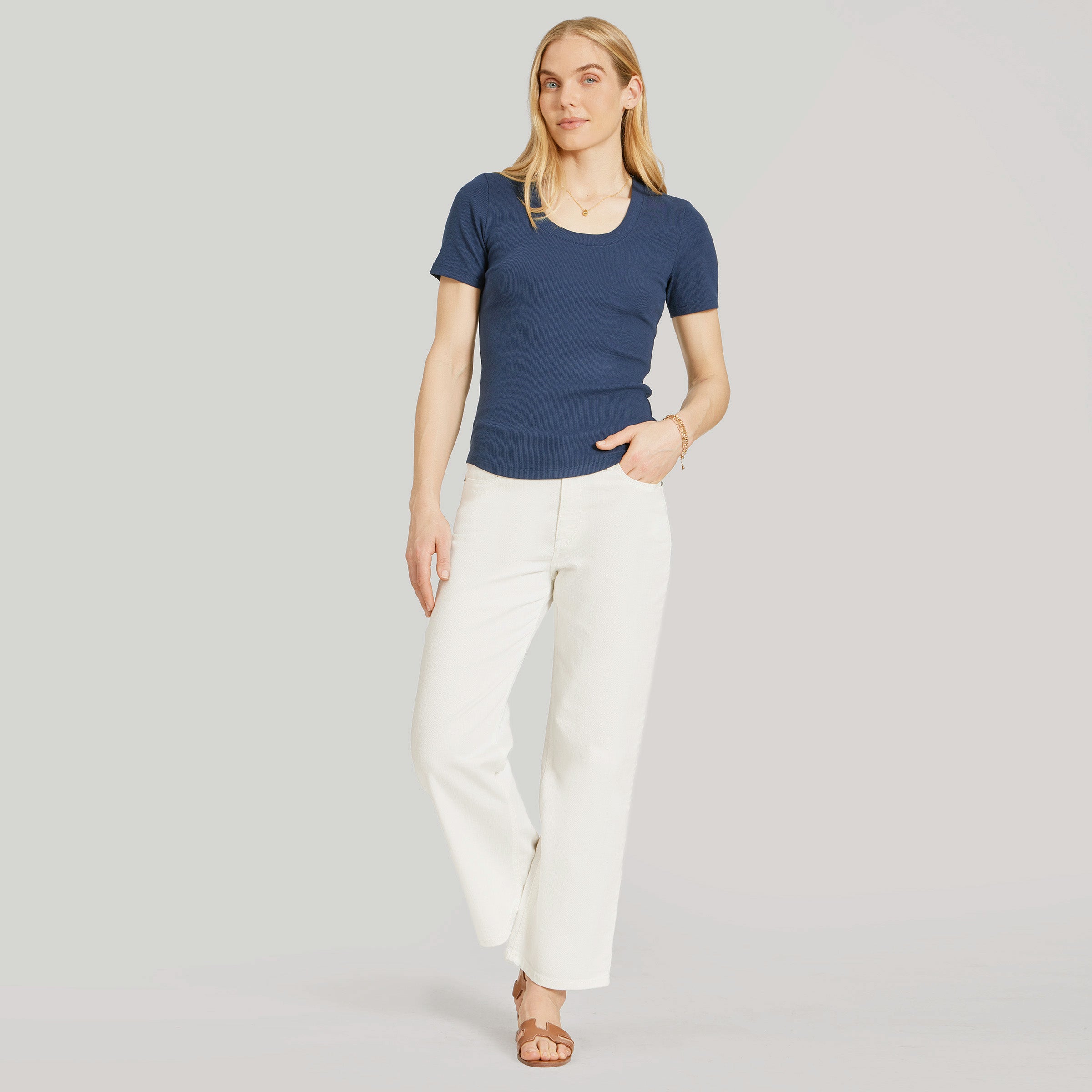 High Rise Cropped Straight Leg Mercer