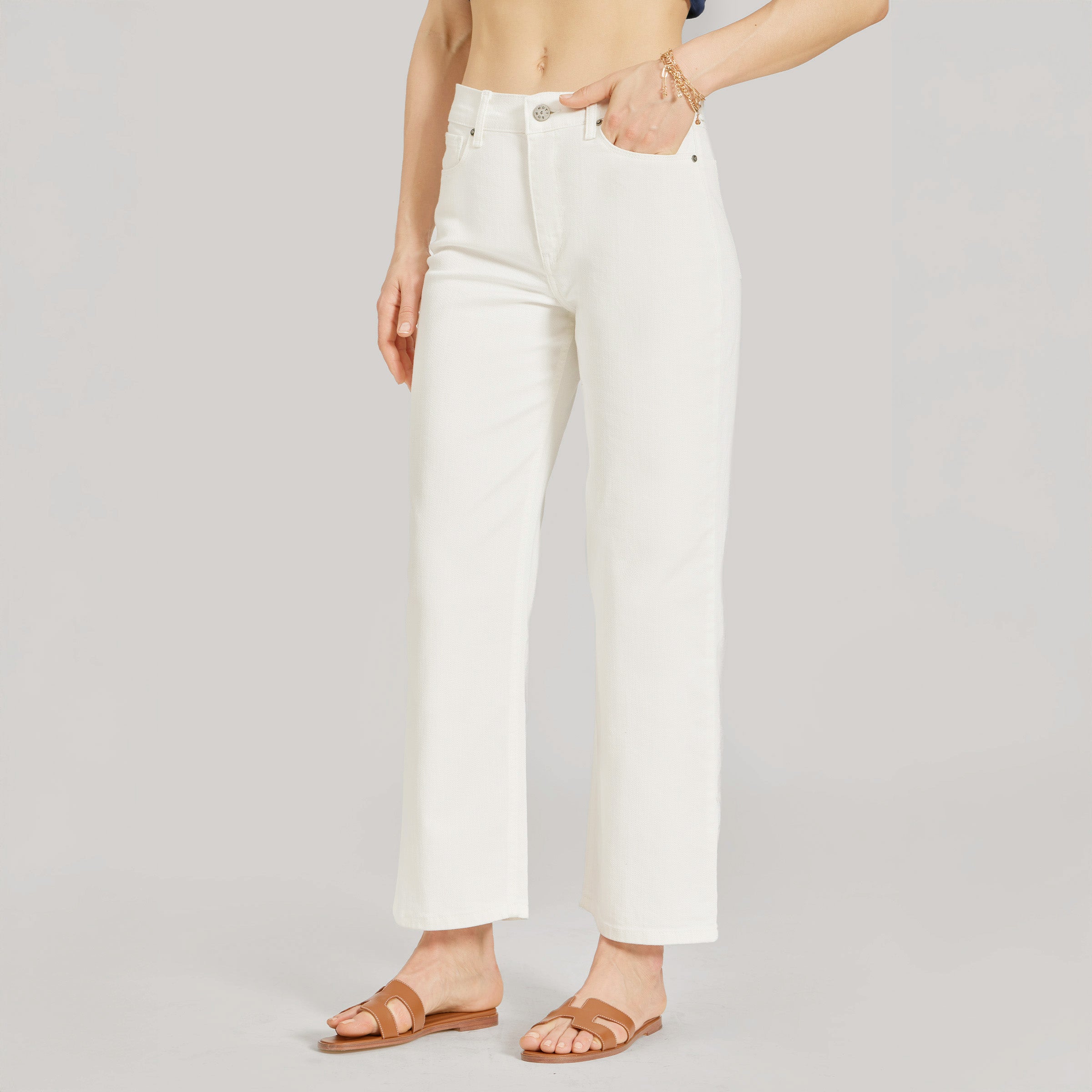 High Rise Cropped Straight Leg Mercer