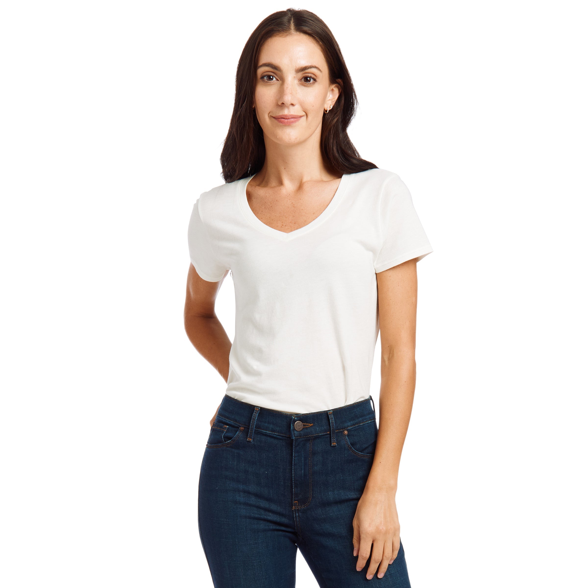 Fitted V-Neck Marcy Tee