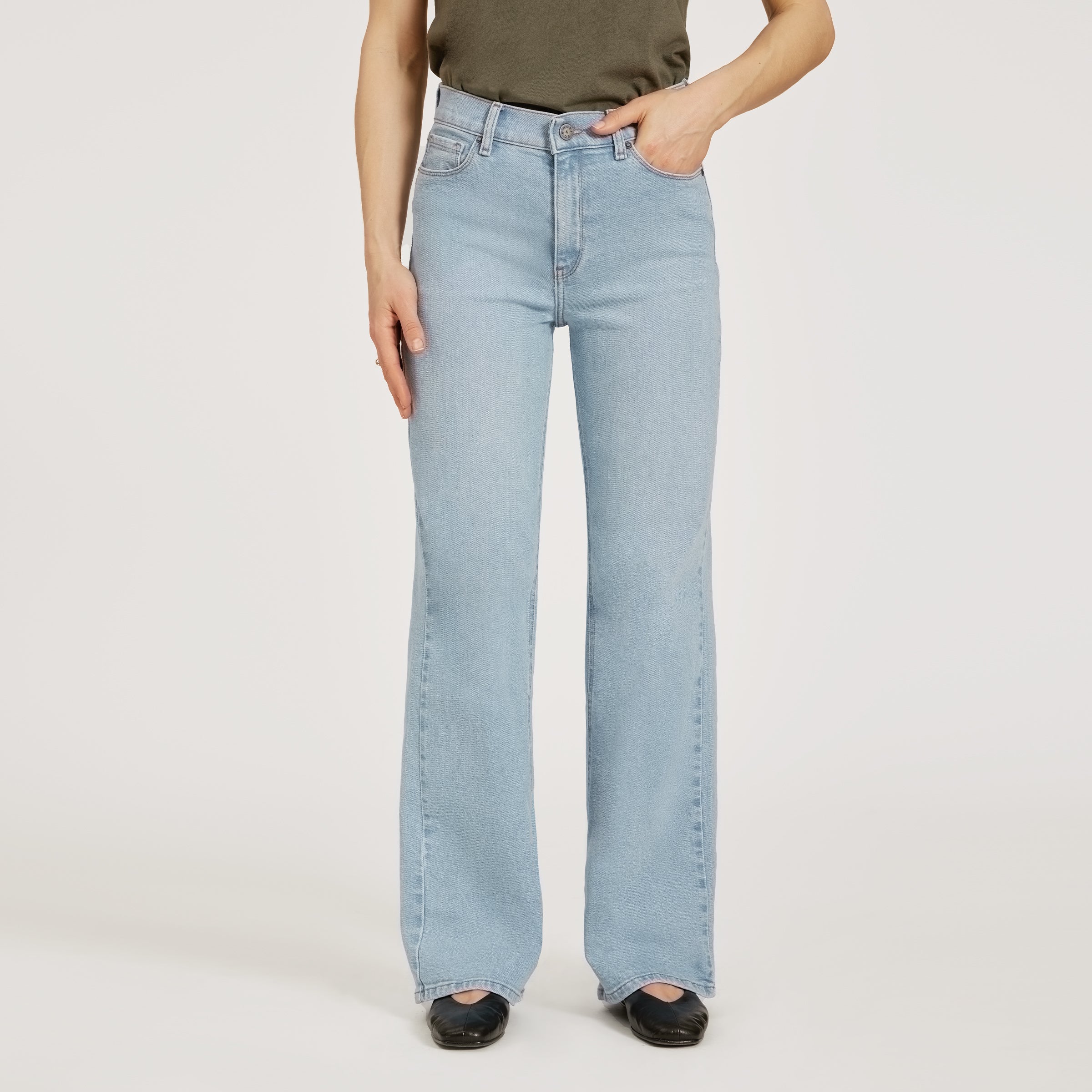 High Rise Wide Leg Hubert