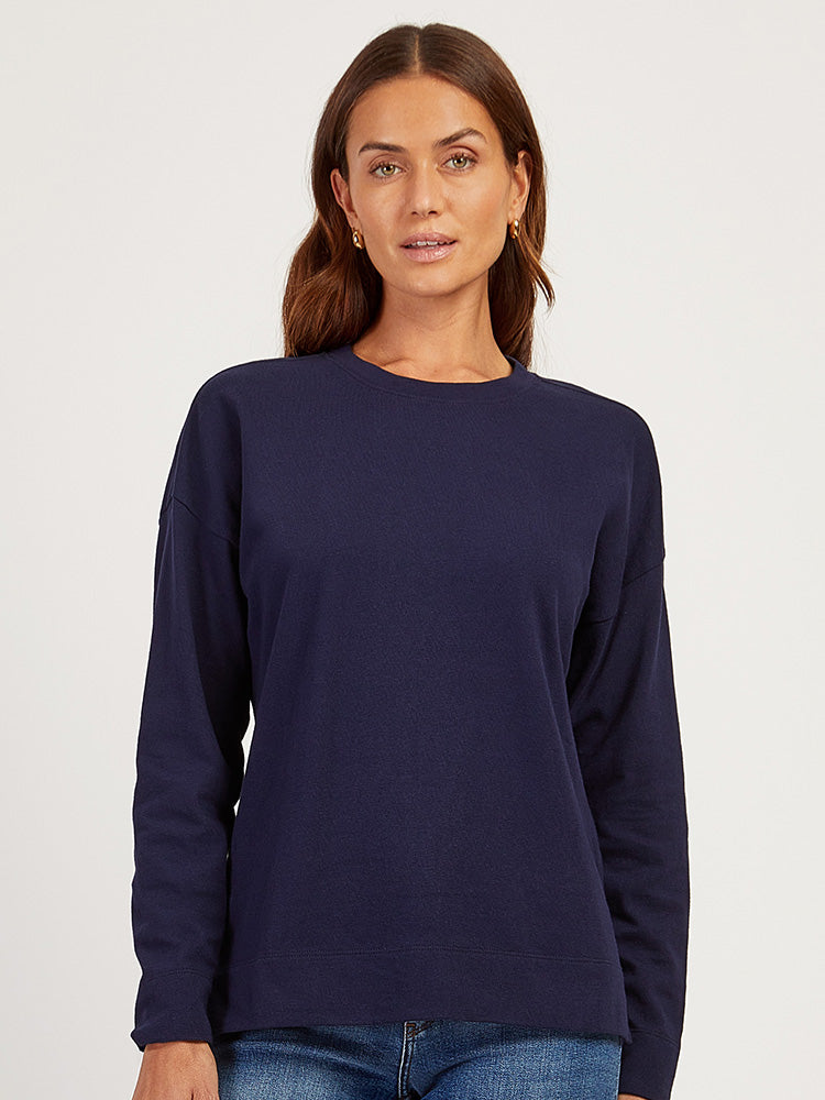 Cotton Jersey Oversized Long Sleeve Tee