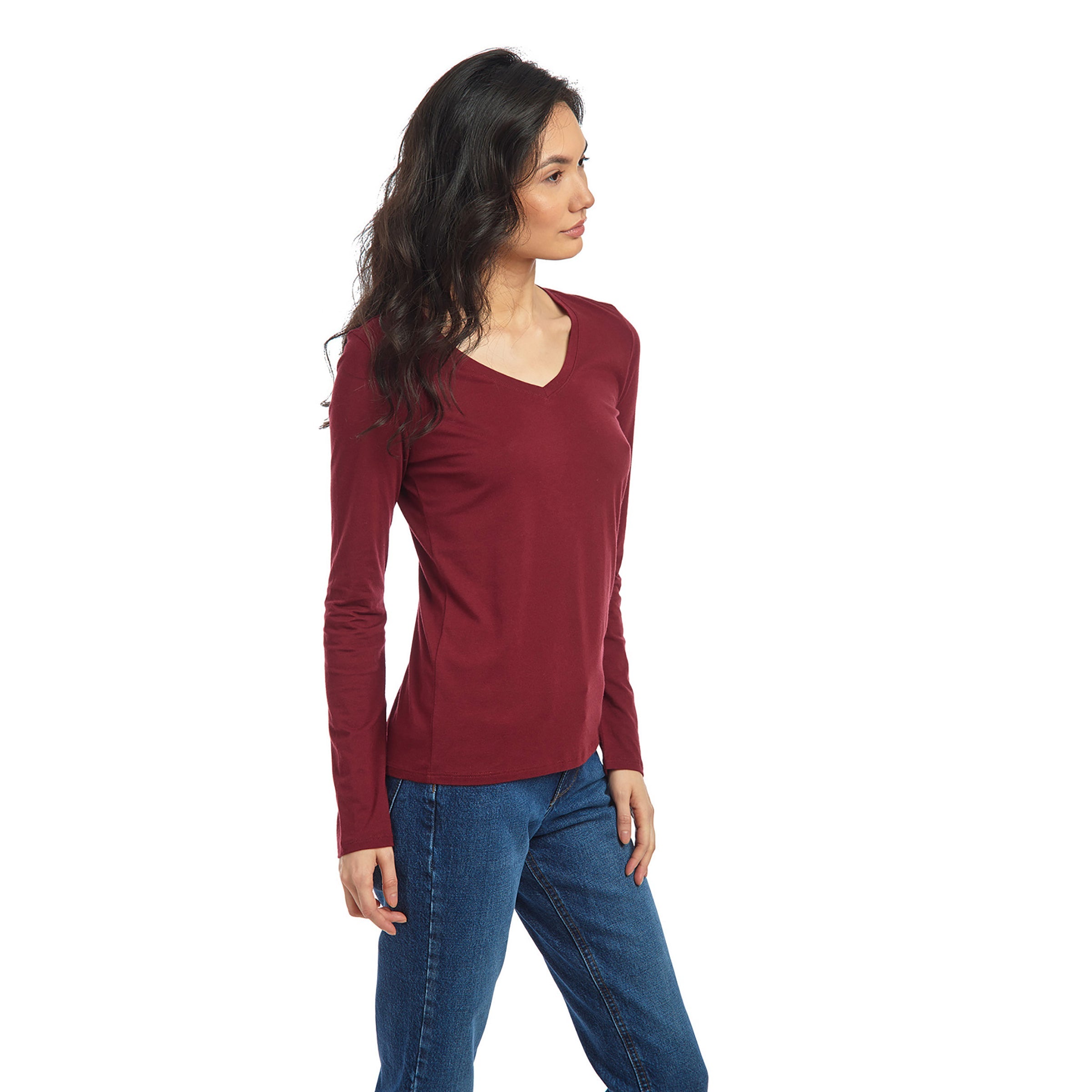 Long Sleeve V-Neck Tee Marcy