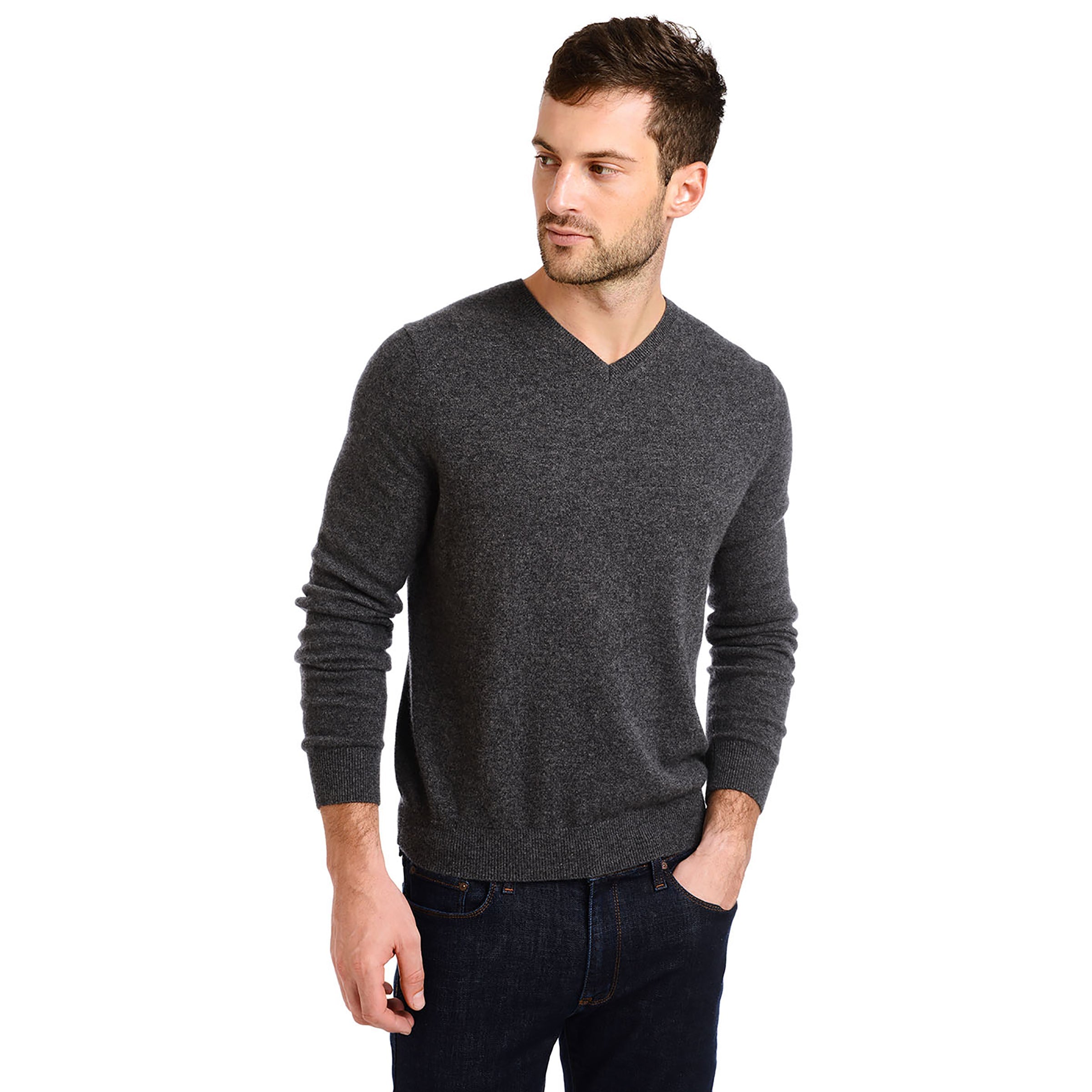 Classic Cashmere V-Neck Bergen Sweater
