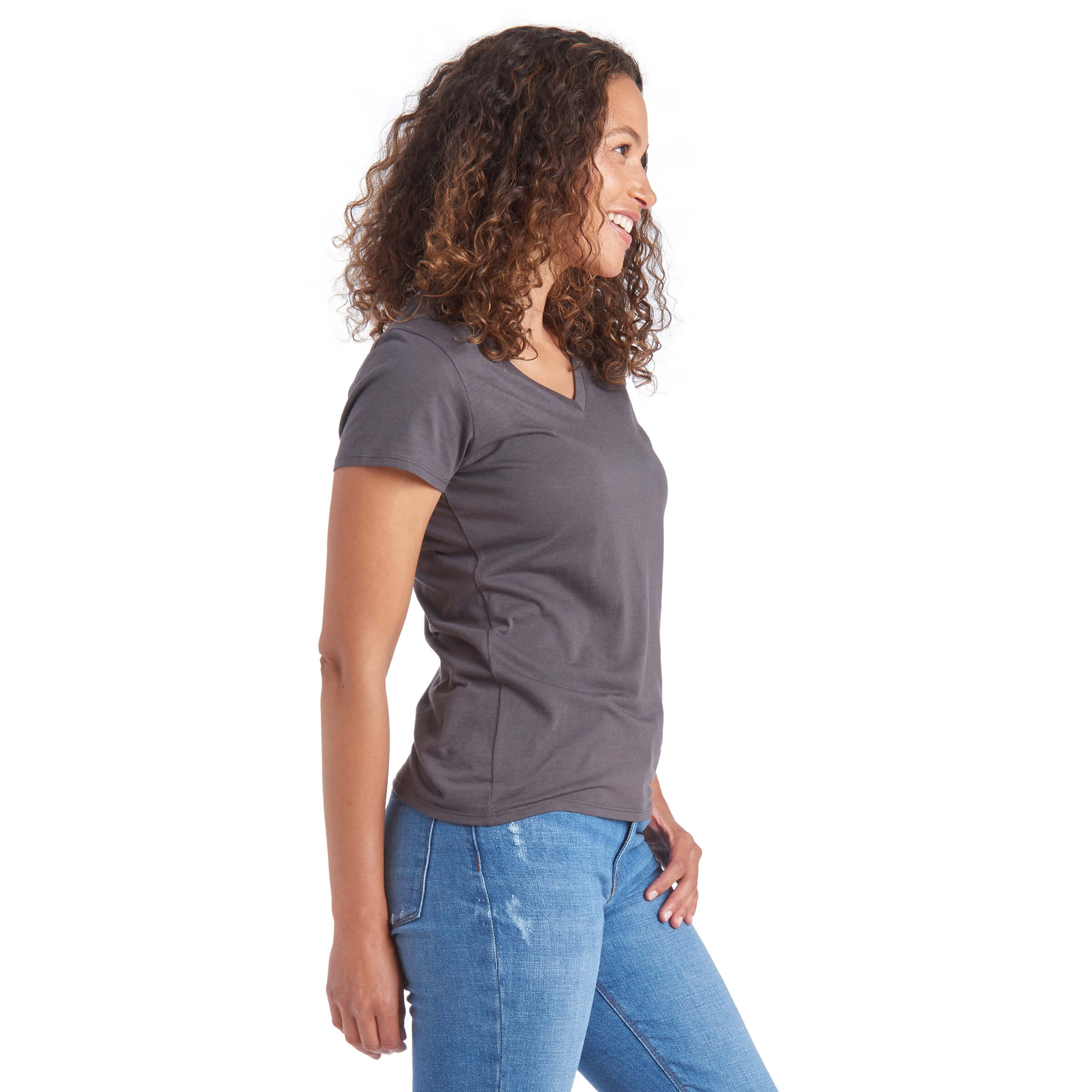 Fitted V-Neck Marcy Tee