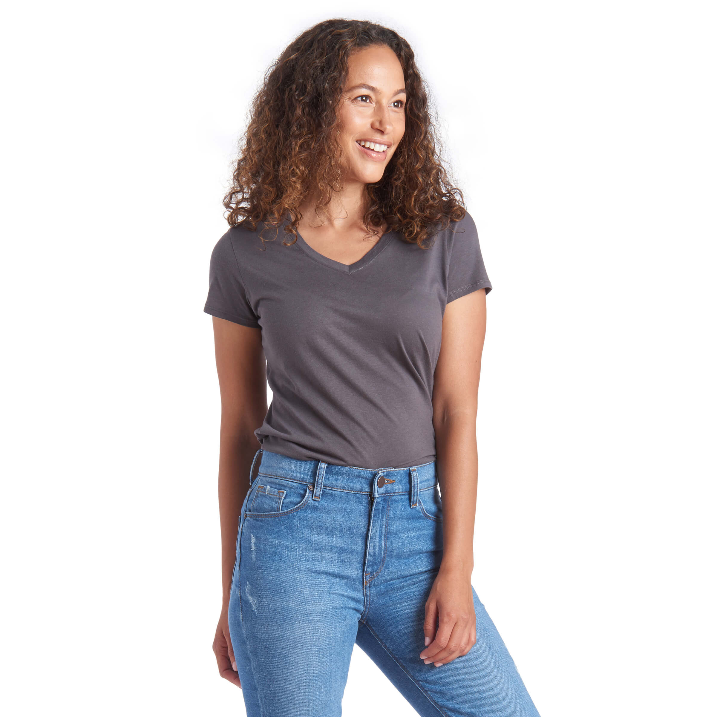 Fitted V-Neck Marcy Tee