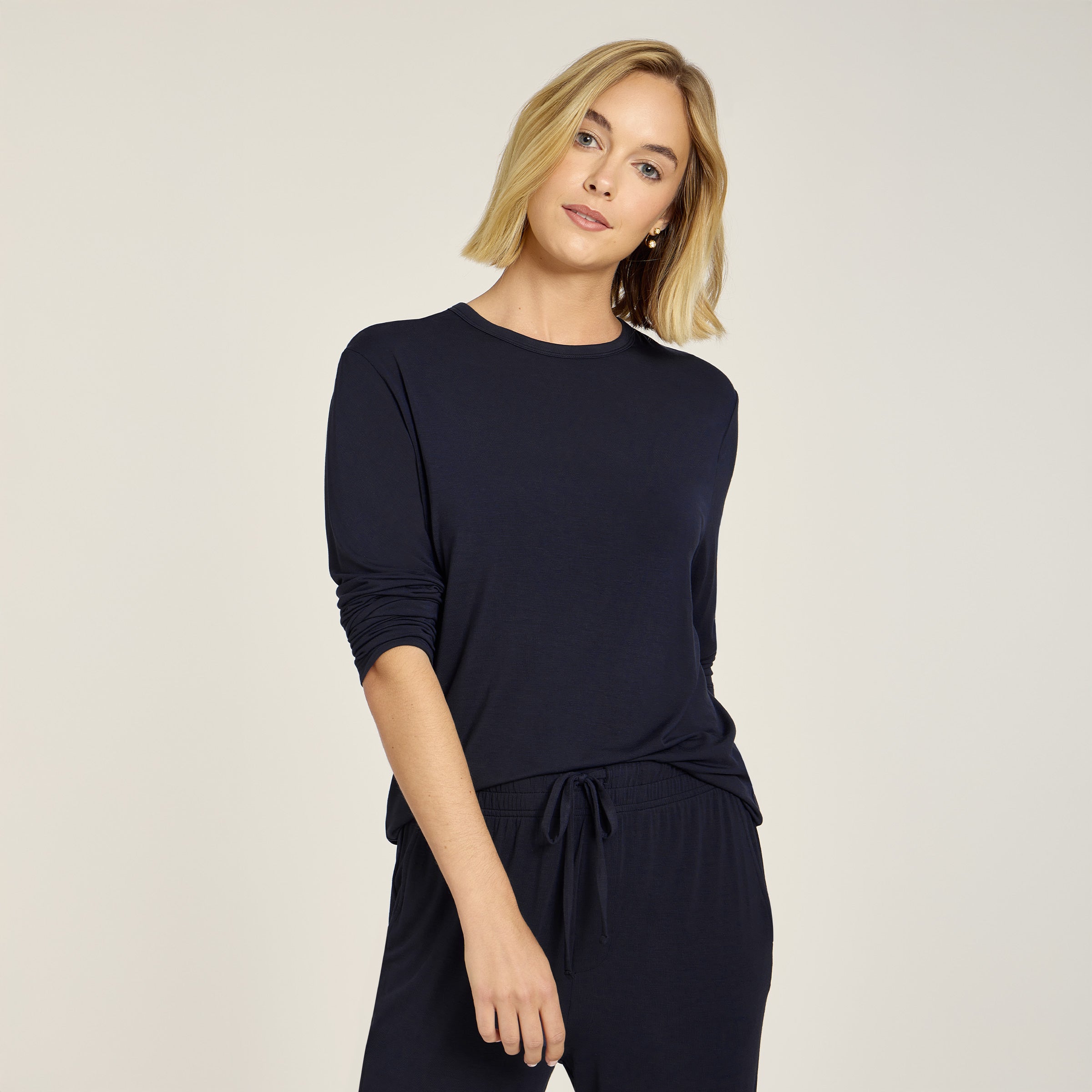 Pajama Long Sleeve Crew Neck