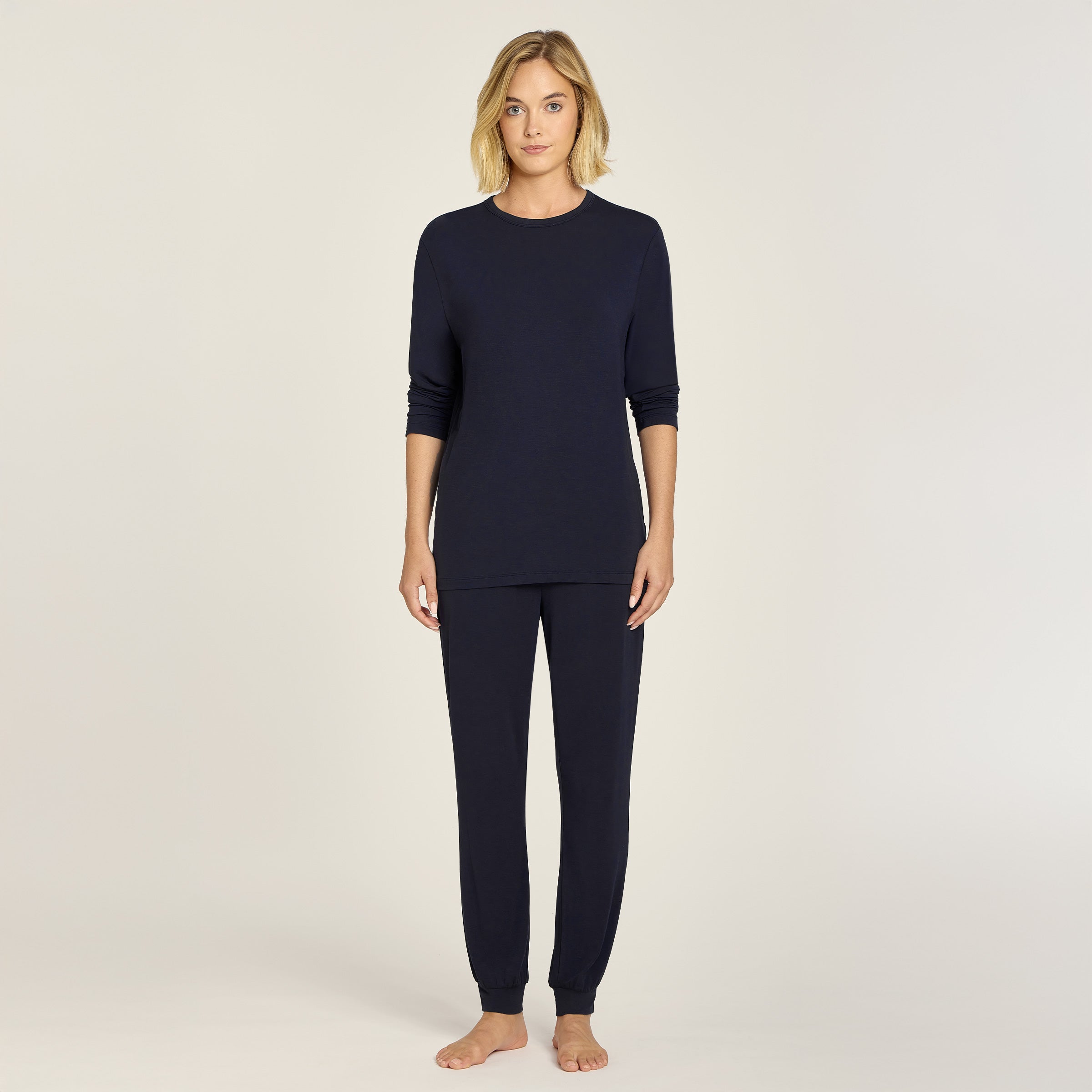 Pajama Long Sleeve Crew Neck