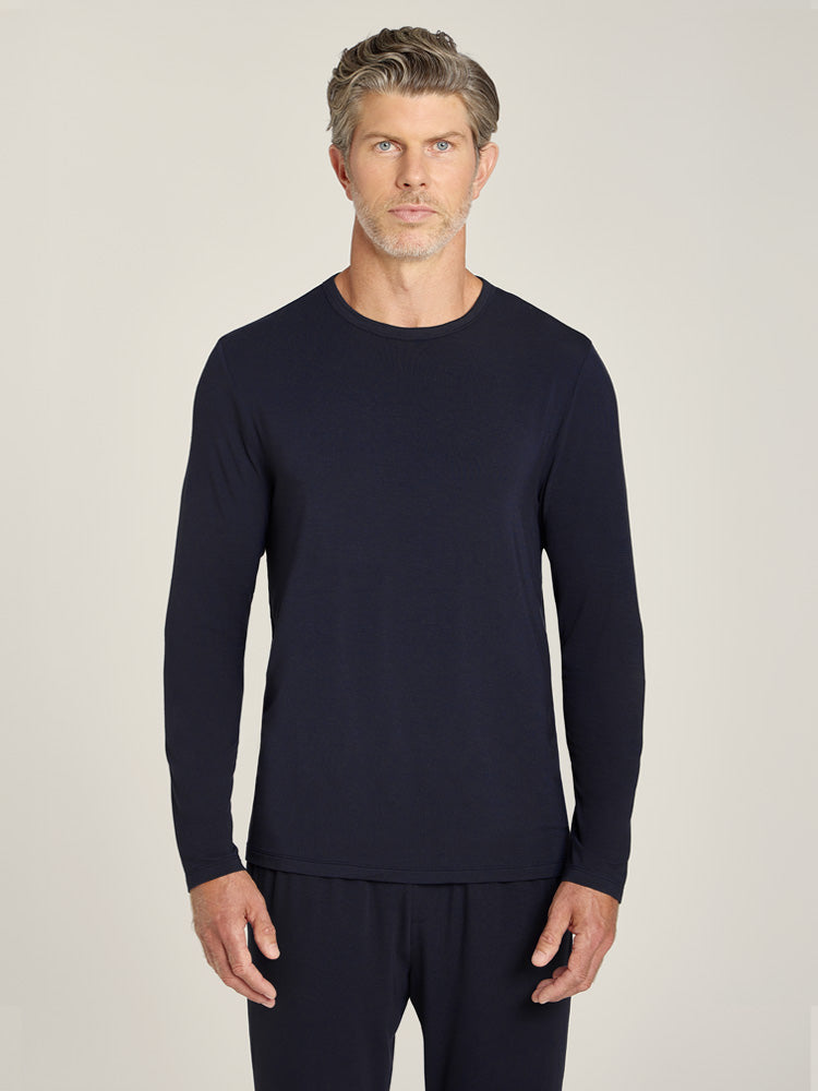 Pajama Long Sleeve Crew Neck