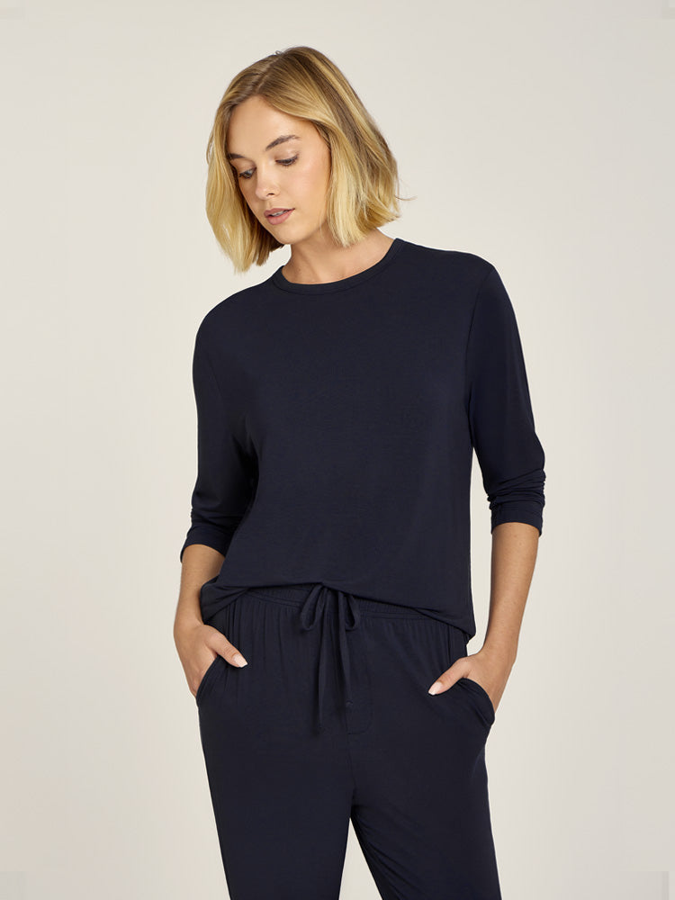 Pajama Long Sleeve Crew Neck