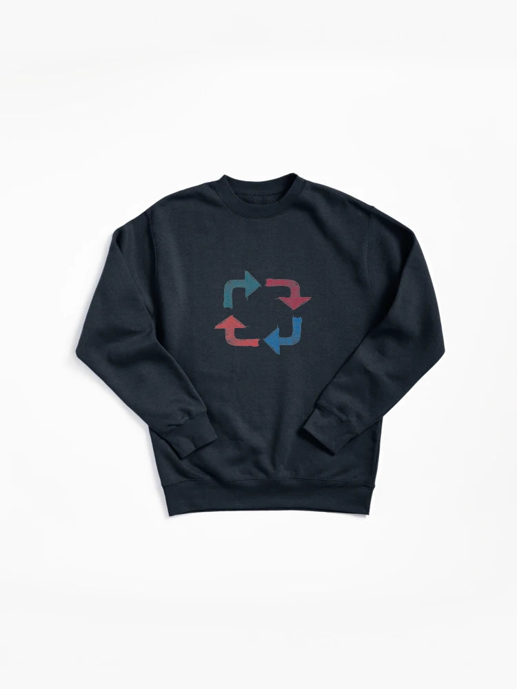 Unique Shape 4 Abstract Graphic Pullover Sweatshirt