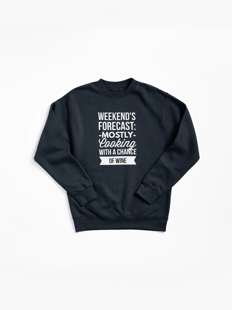 Mostly Cooking Foodie Pullover Sweatshirt - Home Chef Apparel Gift
