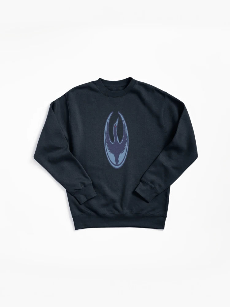 Rebel Loon Bird Pullover Sweatshirt - Unique Wildlife Graphic Art