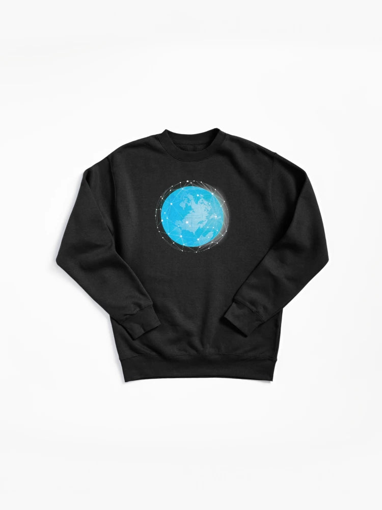 Earth Satellites Pullover Sweatshirt - Space Science Technology