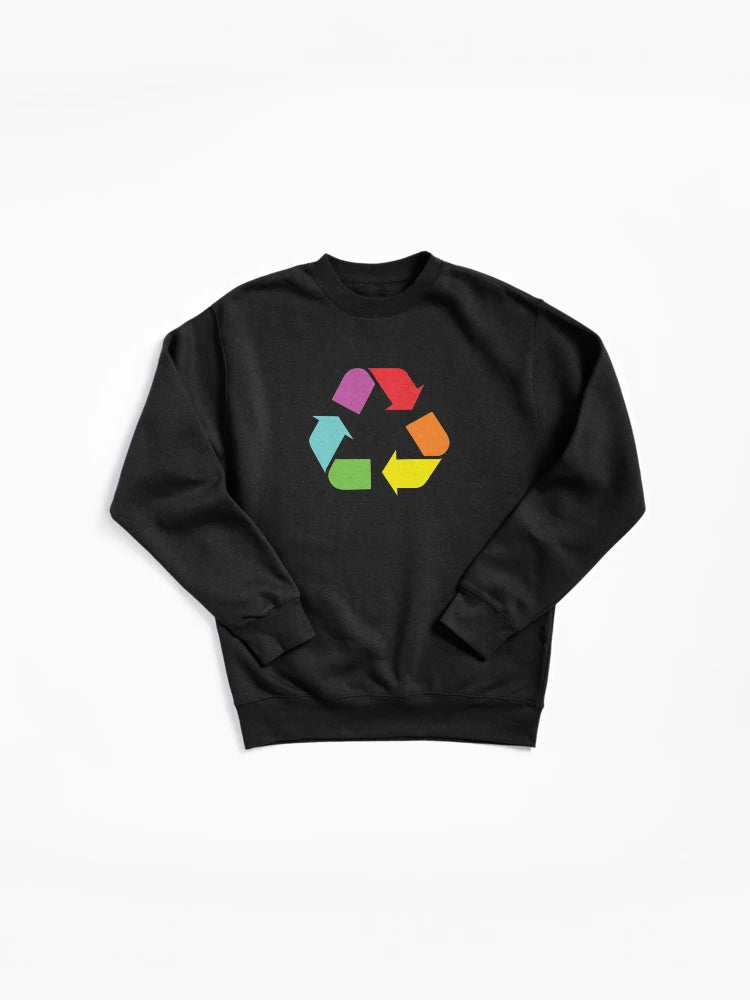Eclectic Method Recycle Logo Design Pullover Sweatshirt