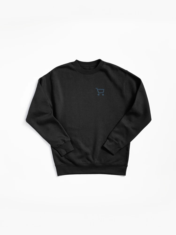 Shopping Enthusiast Pullover Sweatshirt - Trendy Retail Therapy