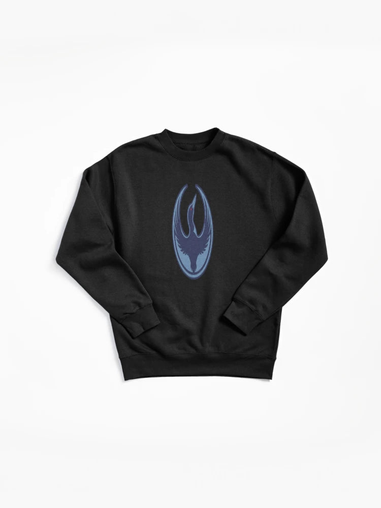 Rebel Loon Bird Pullover Sweatshirt - Unique Wildlife Graphic Art