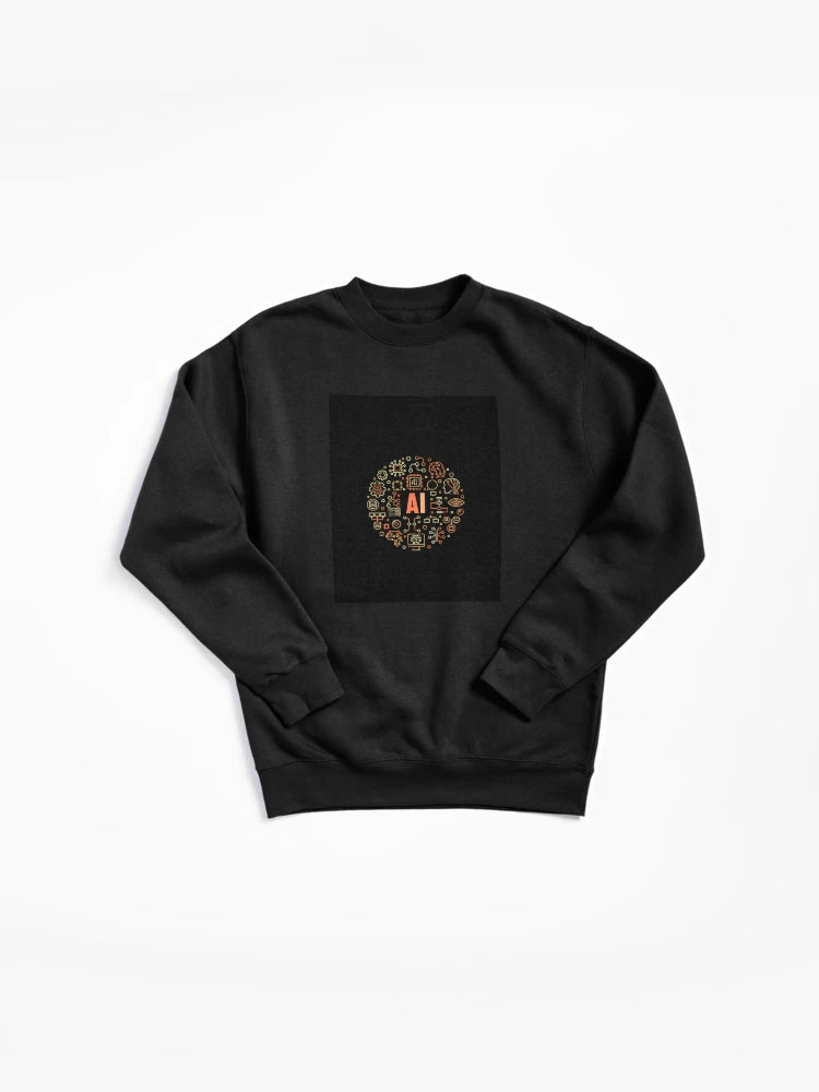AI Technology Graphic Pullover - Artificial Intelligence Sweatshirt