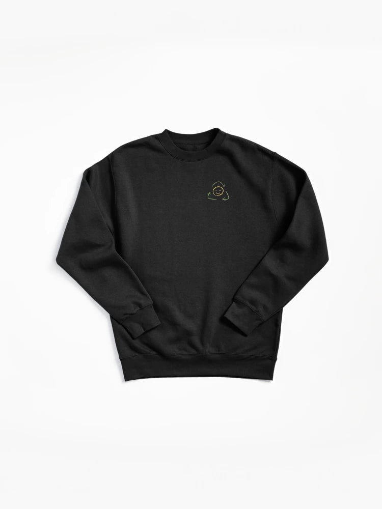 Recycle Symbol 02 Pullover Sweatshirt - Sustainable Outerwear