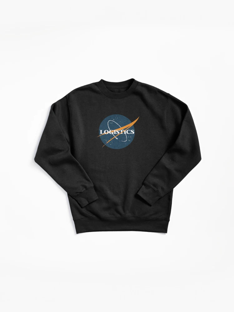 Vintage Logistics Space Pullover Sweatshirt - Retro Supply Chain