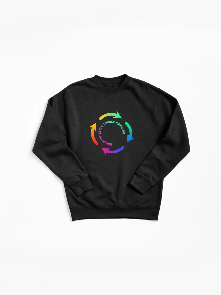 Embrace The Circle Breaking Free Pullover Sweatshirt - Zen Style