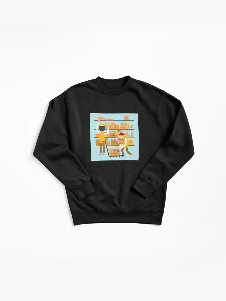 Postmen Laid Parcels Postal Storage Pullover Sweatshirt - Job