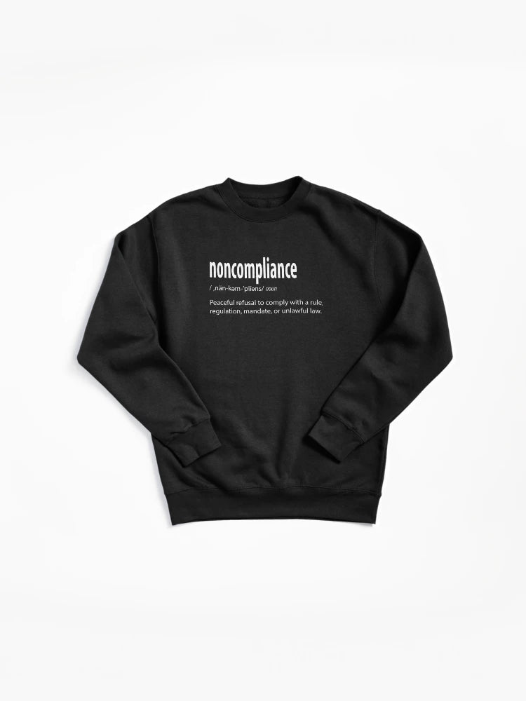 Patriot Noncompliance Sweatshirt: Constitutional Bill of Rights Top