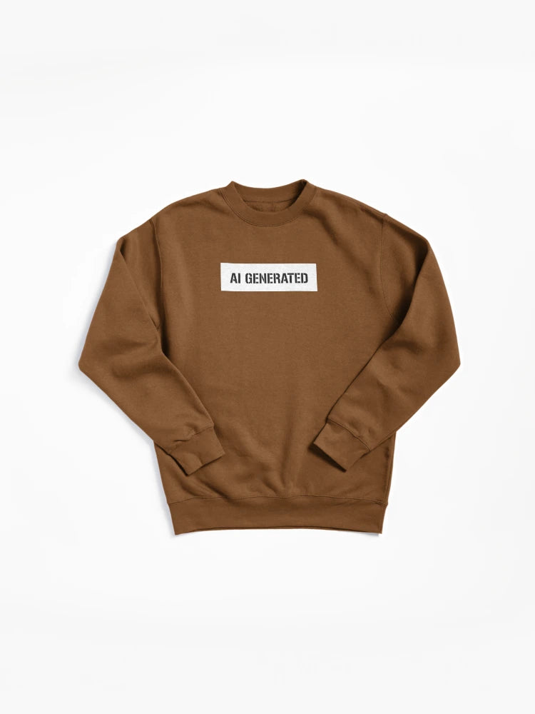 AI Generated Artwork Pullover - Modern Digital Pullover Sweatshirt