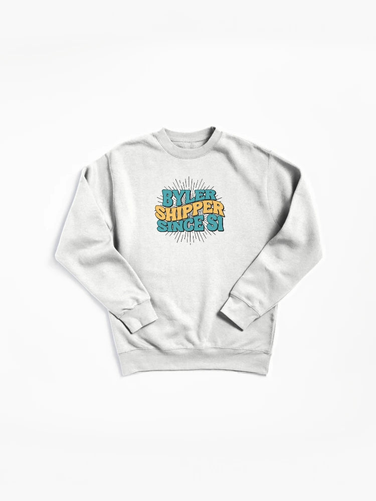 Byler Shipper Since S1 Pullover Sweatshirt - Retro Fan Apparel
