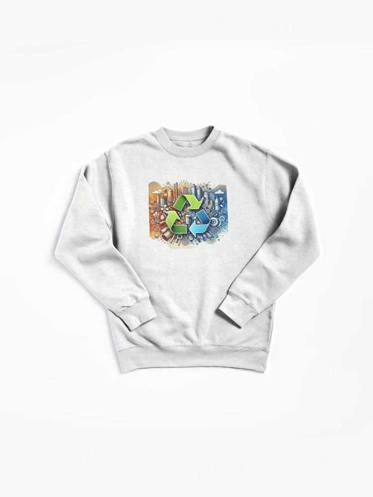 Recyclable Materials Loop Pullover Sweatshirt - Sustainable Gift