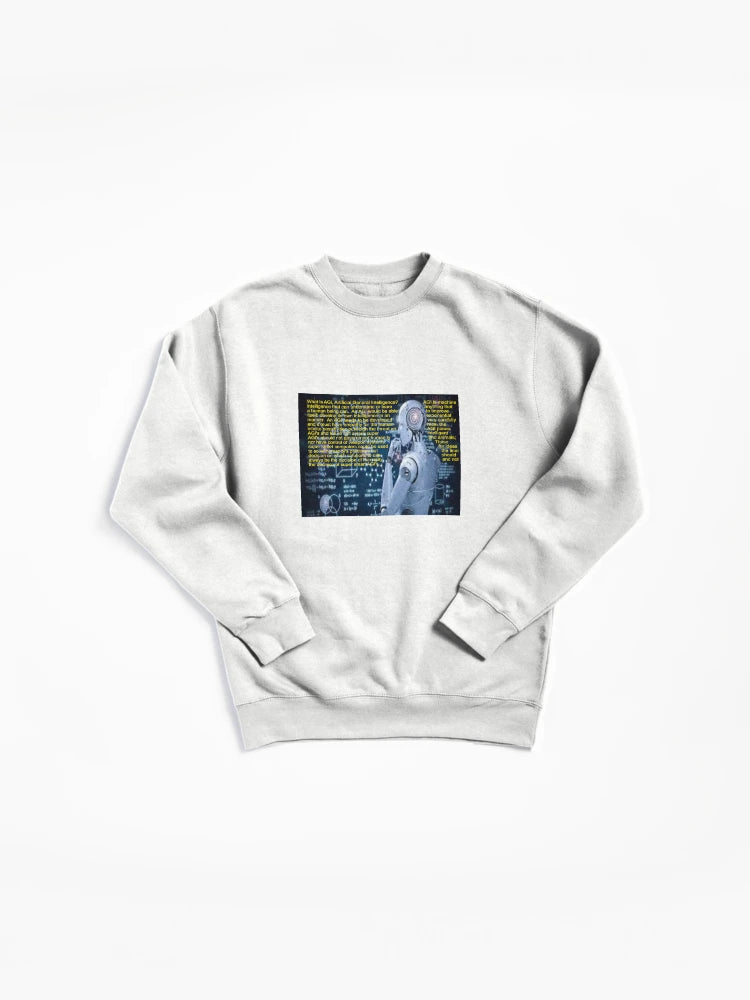 AGI Art Concept Pullover - Artificial General Intelligence Sweatshirt