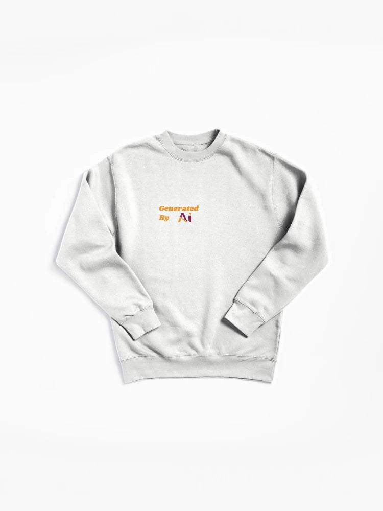 Premium AI Generated Art Pullover - Unique Digital Design Sweatshirt